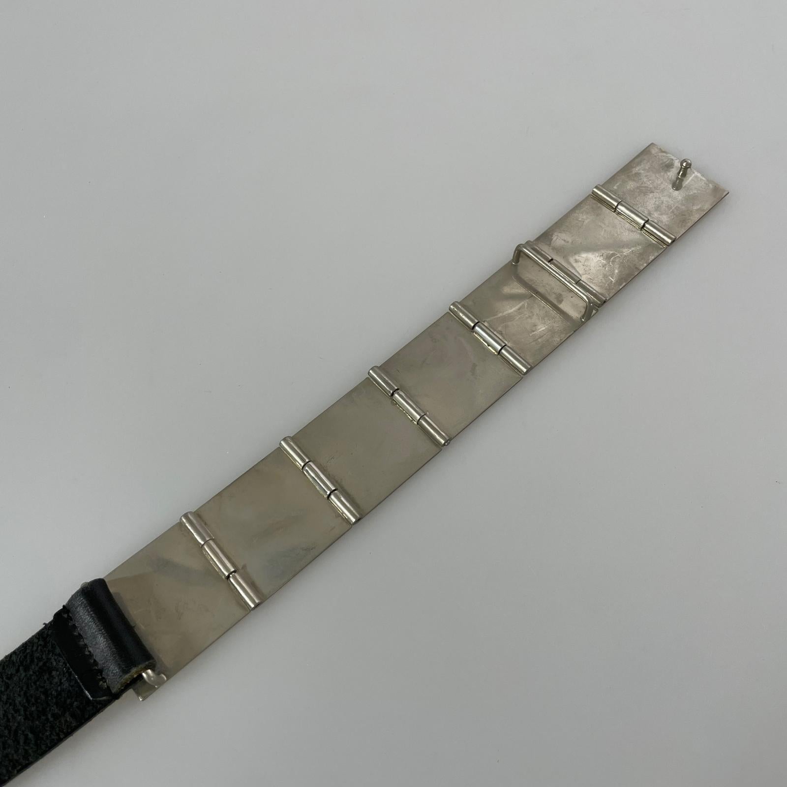 その他アクセサリー メタルパーツレザーベルト 黒 ブラック