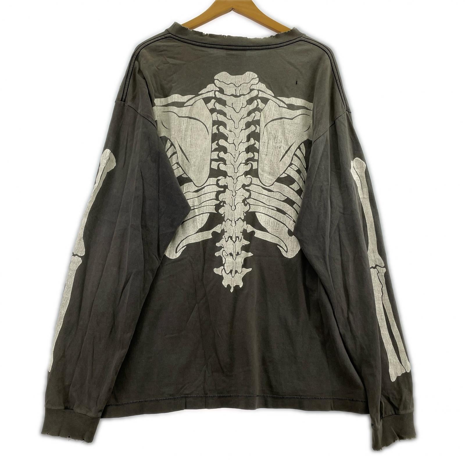 長袖Tシャツ SAINT MICHAEL VLONE BONE L/S TEE L グレー