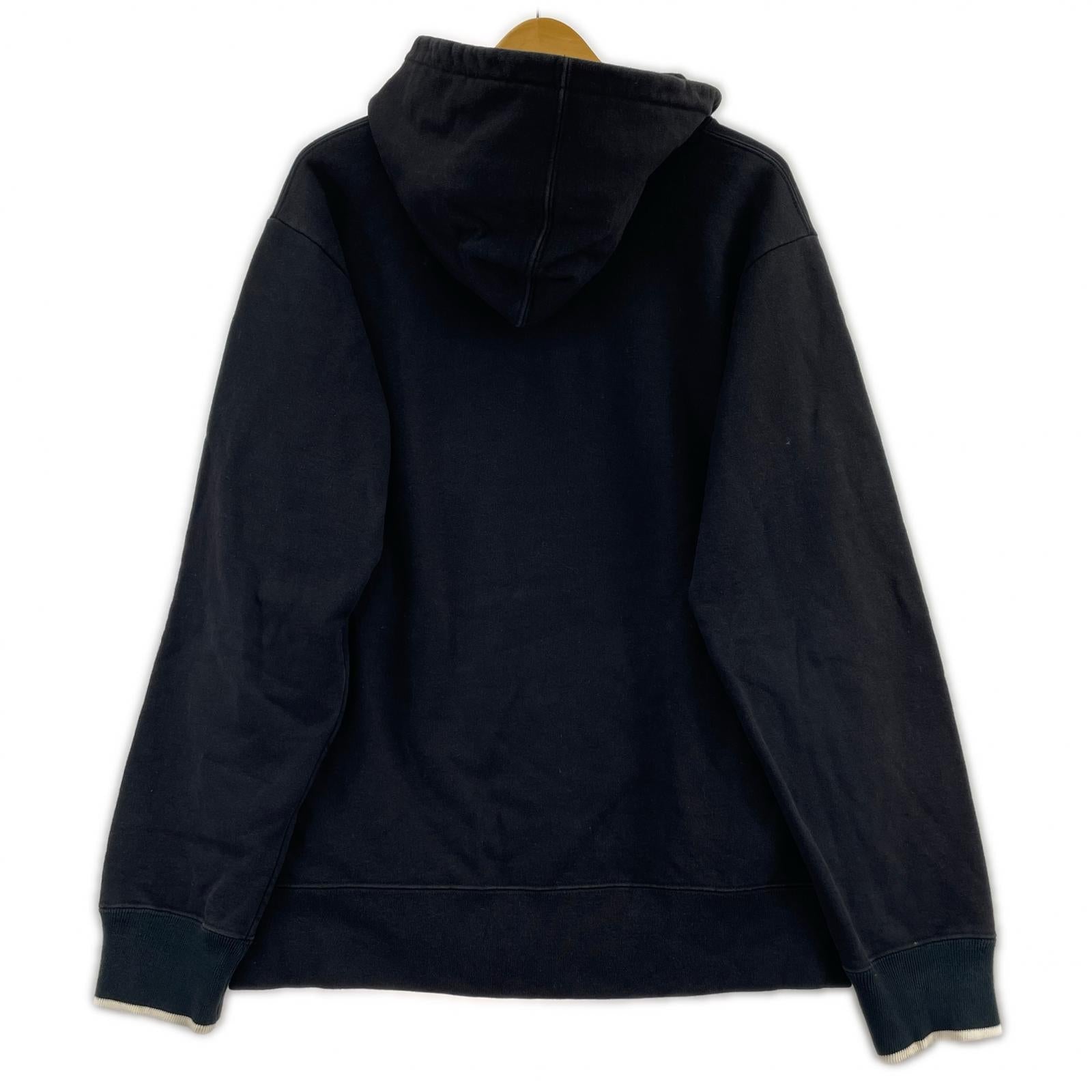 パーカー Supreme 17SS Chest Twill Tape Hooded Sweatshirt L ブラック
