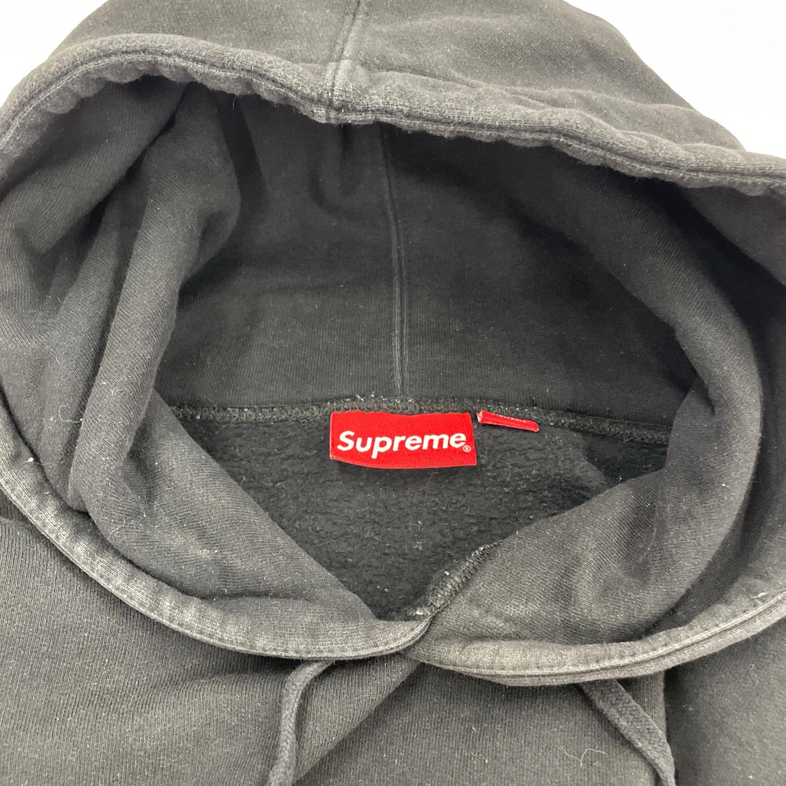 パーカー Supreme 17SS Chest Twill Tape Hooded Sweatshirt L ブラック
