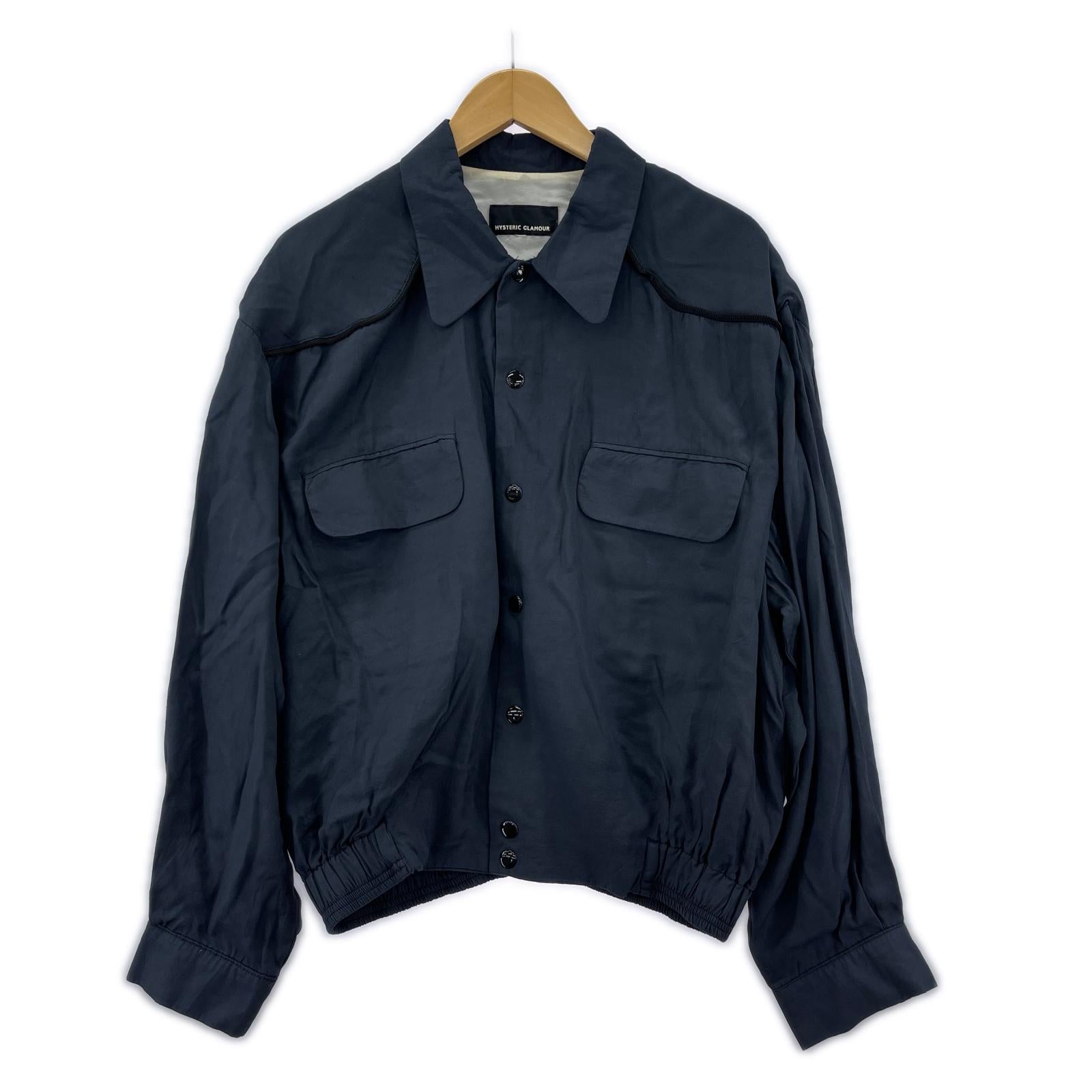 ジャケット 90s 初期 黒タグ レーヨン ブルゾン F BLK ブラック