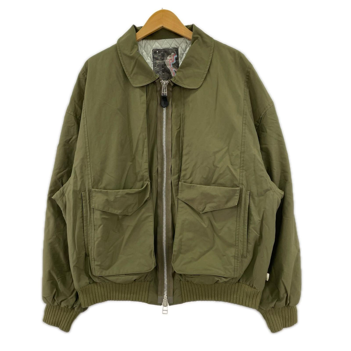 ジャケット 25AW FLIGHT NYLON BOMBER JACKET KHK XL カーキ