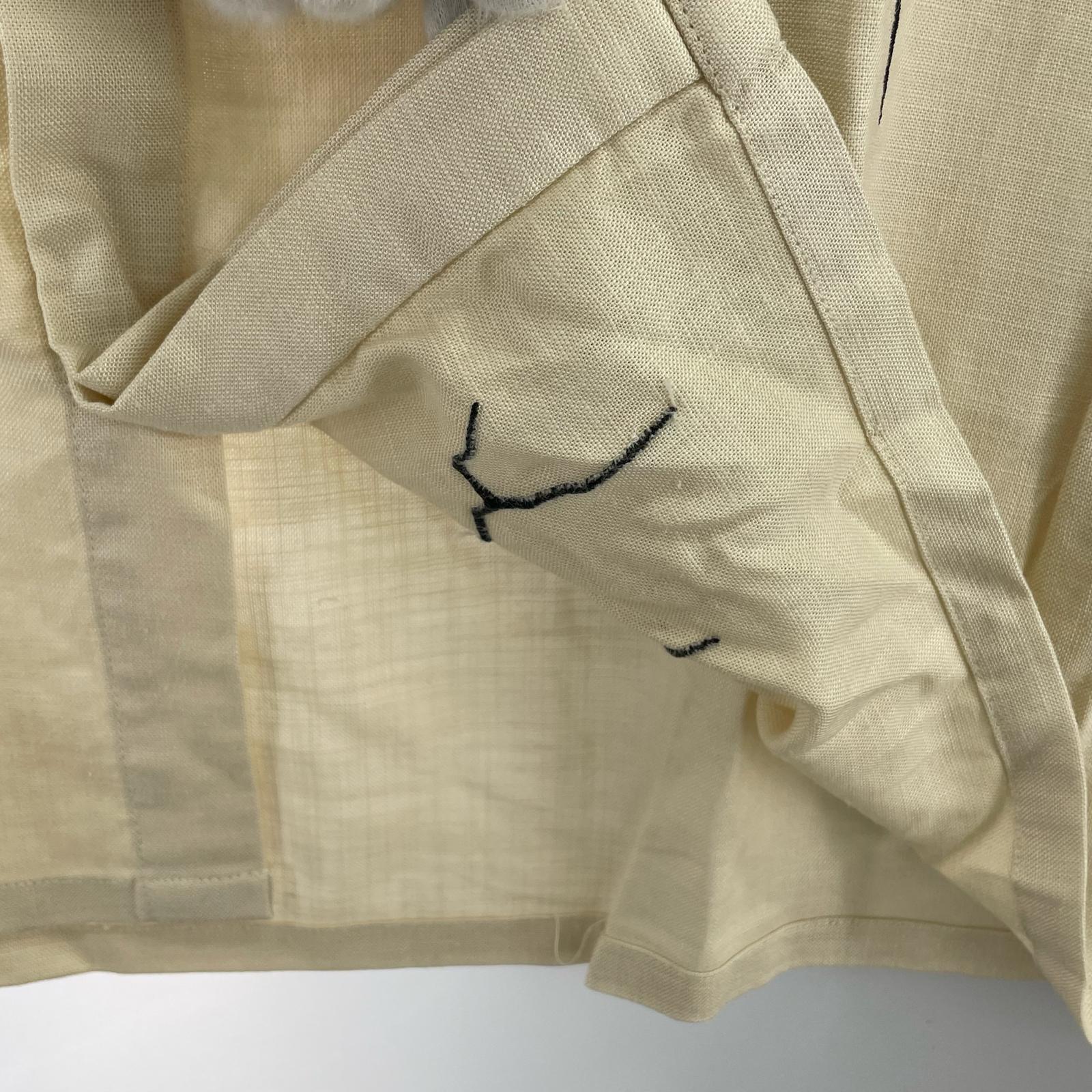 半袖シャツ GAKKIN 雷鳴 LIGHTNING EMBROIDERY SHIRT L アイボリー L