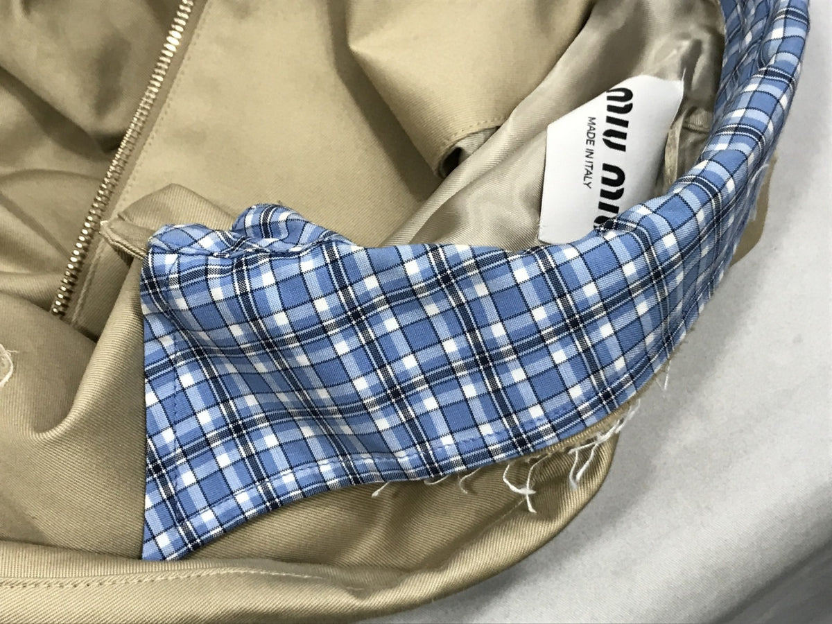 miumiu/ML1216 1UPX /コードベージュ チノブルゾン