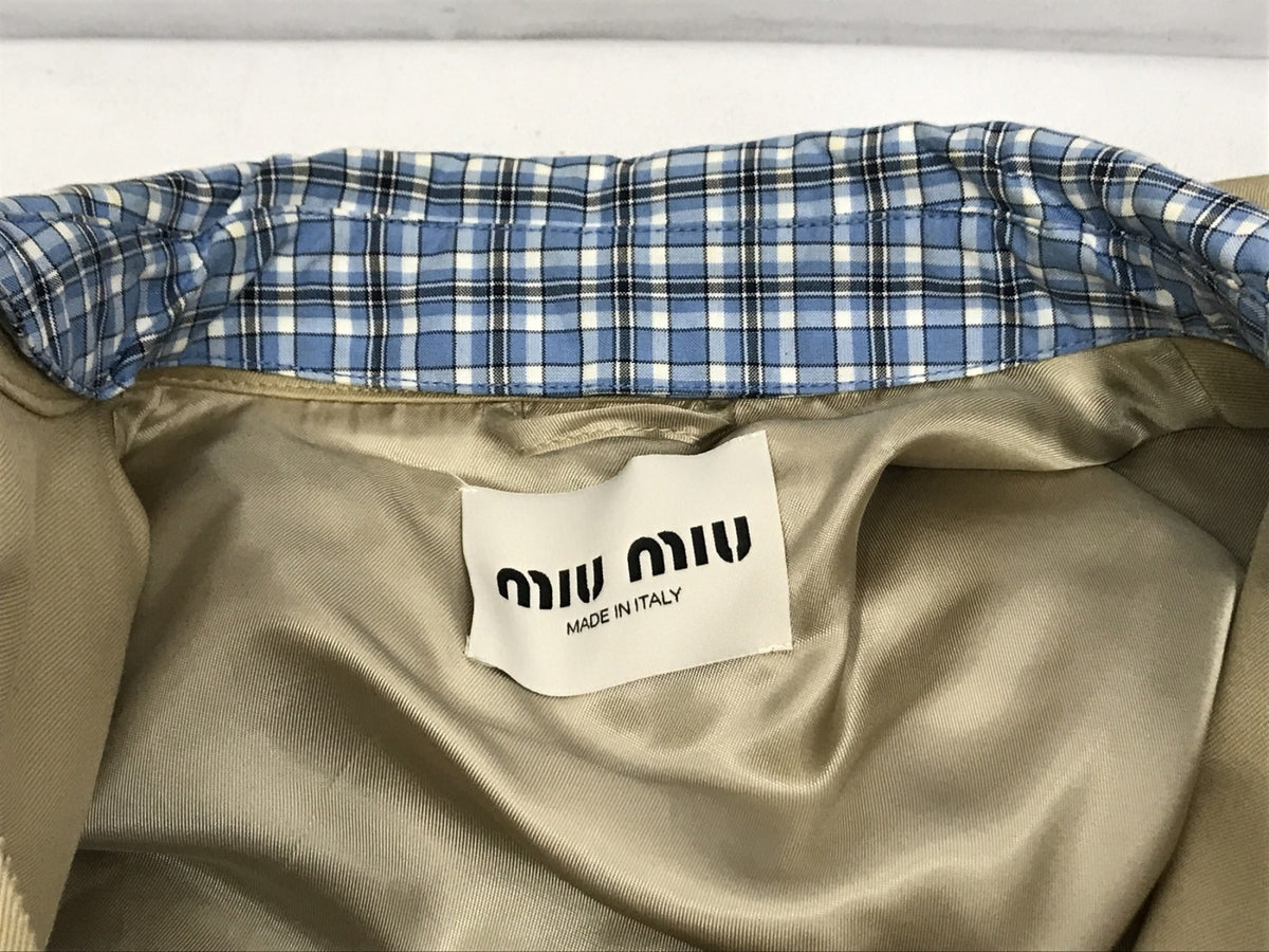 miumiu/ML1216 1UPX /コードベージュ チノブルゾン
