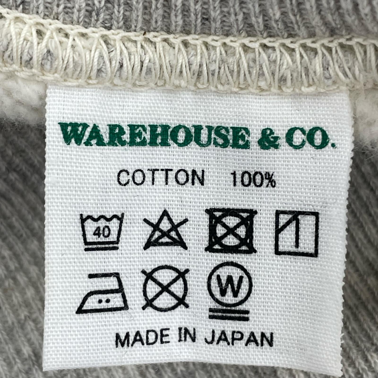パンツ WAREHOUSE GLUCKOW ステシルプリント スウェットパンツ L グレー L グレー