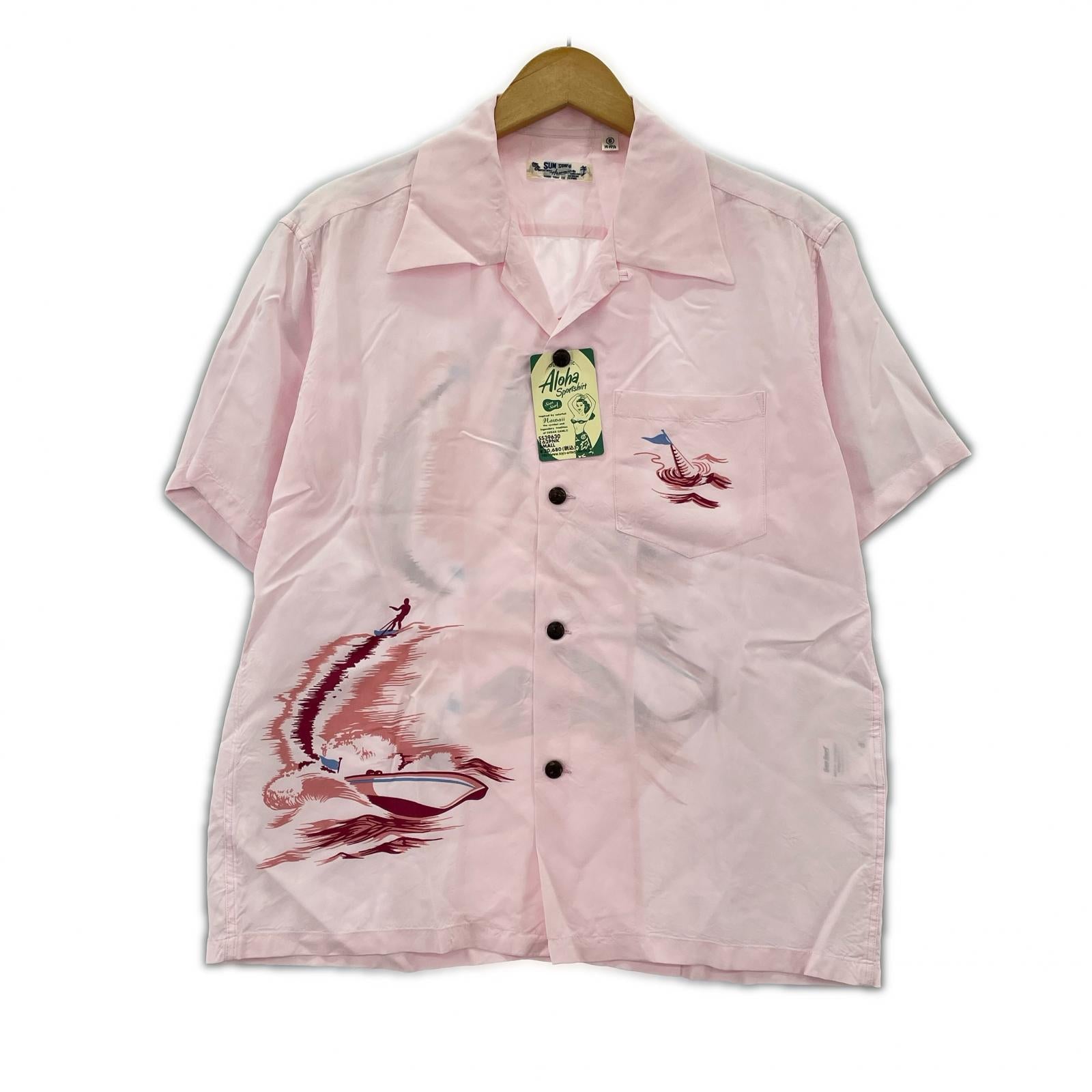 半袖シャツ SUN SURF S/S レイヨンナイロンシャツ ピンク(S) S ピンク
