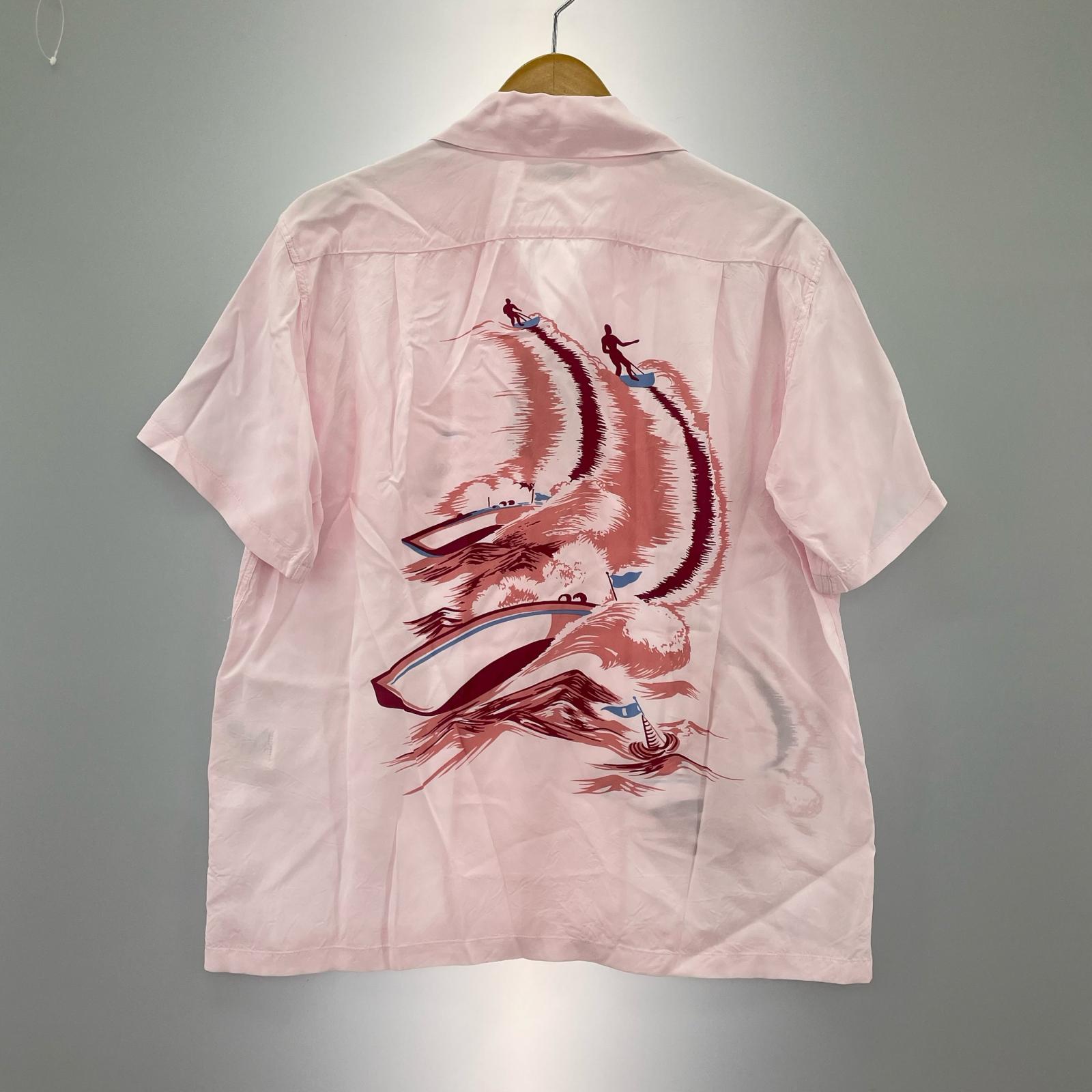 半袖シャツ SUN SURF S/S レイヨンナイロンシャツ ピンク(S) S ピンク