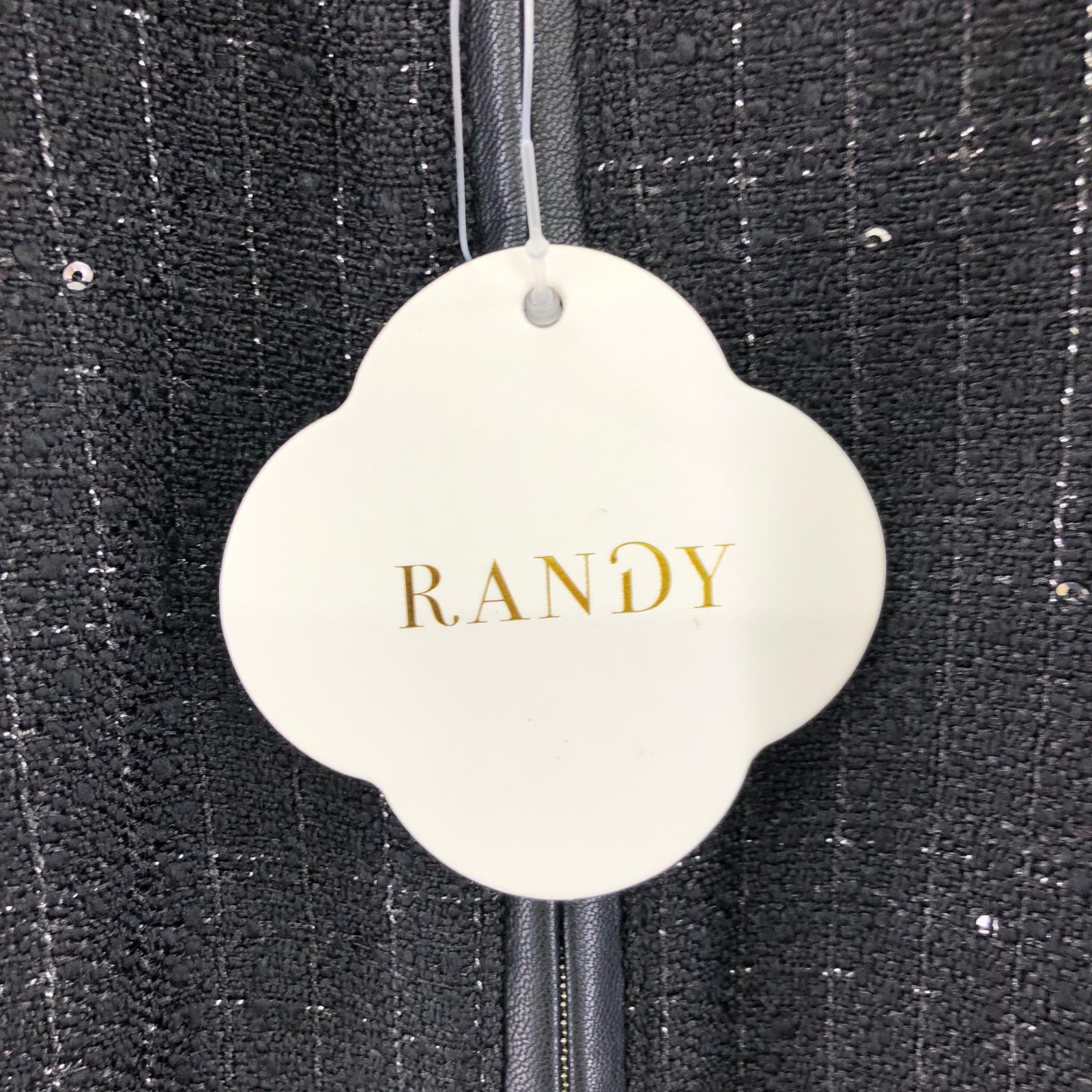 ワンピース RANDY/2wayカービーツイードワンピース/黒 ブラック