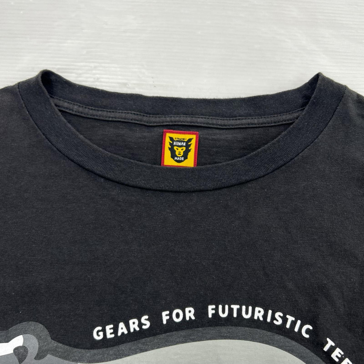 長袖Tシャツ アニマルプリントTee XL ブラック ブラック