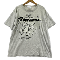 半袖Tシャツ neonsign Snoopy XL グレ- グレー