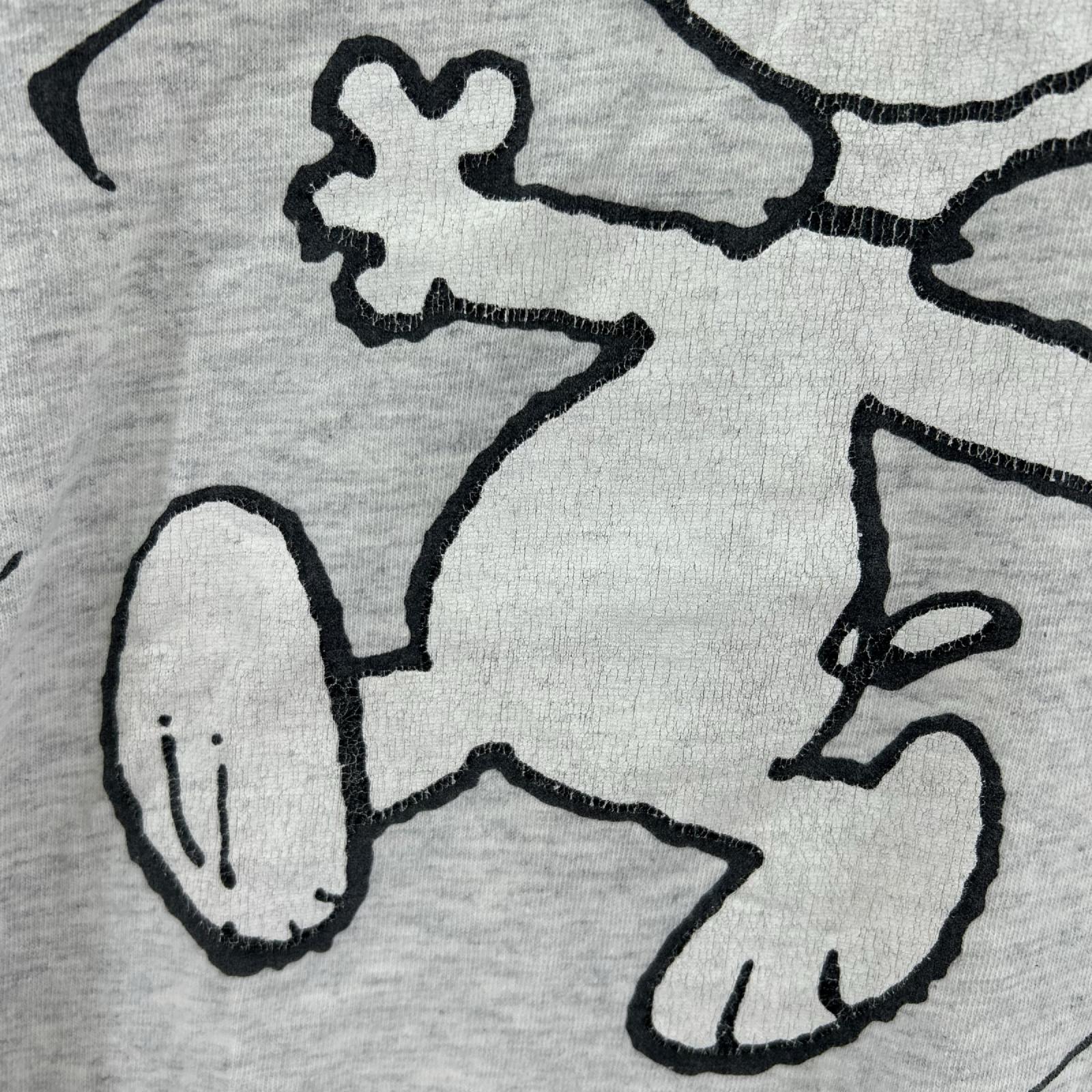 半袖Tシャツ neonsign Snoopy XL グレ- グレー