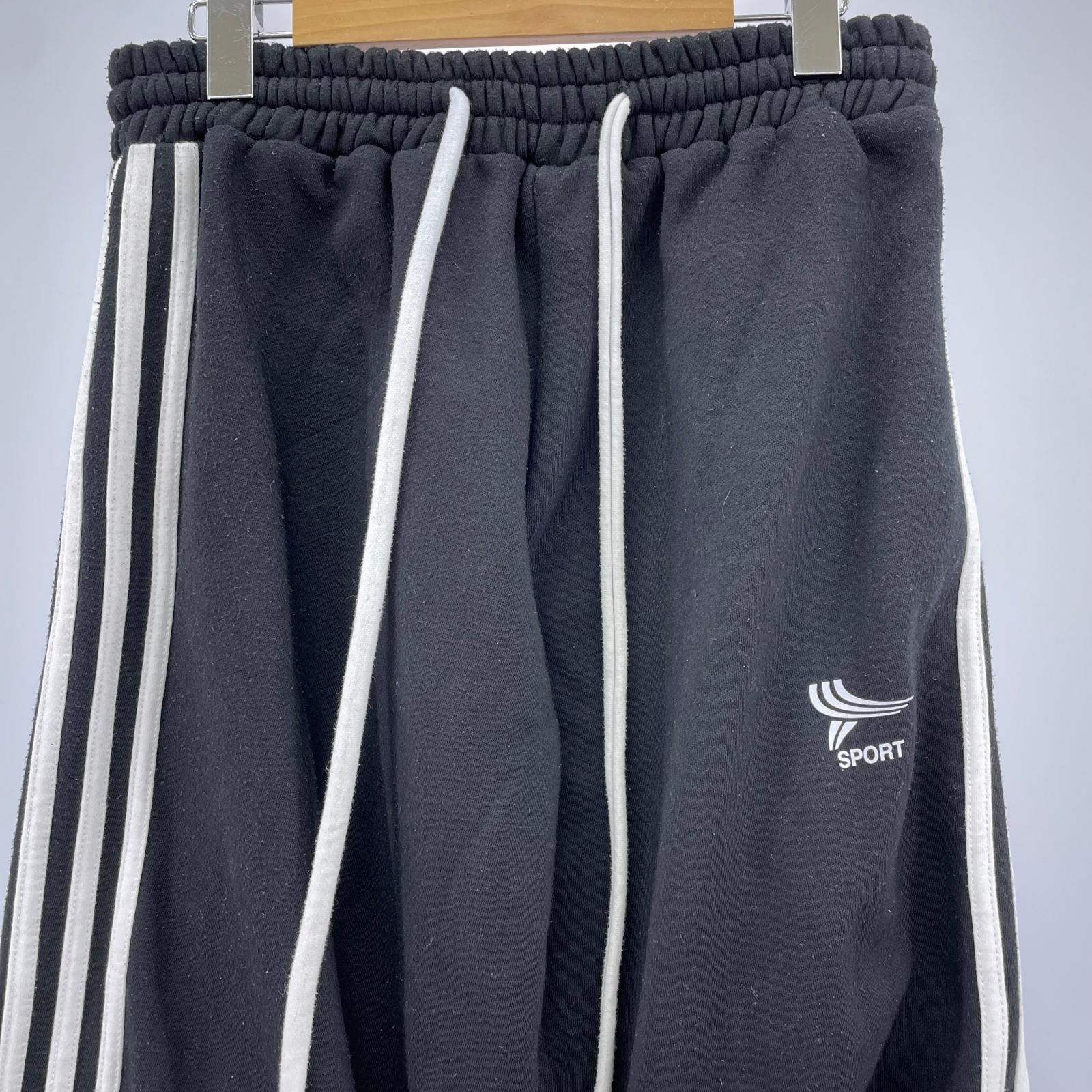 パンツ yori sports sweat pants L ブラック