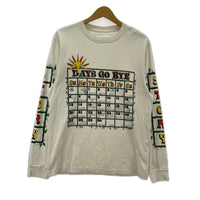 長袖Tシャツ Story mfg カレンダーグラフィック S ホワイト