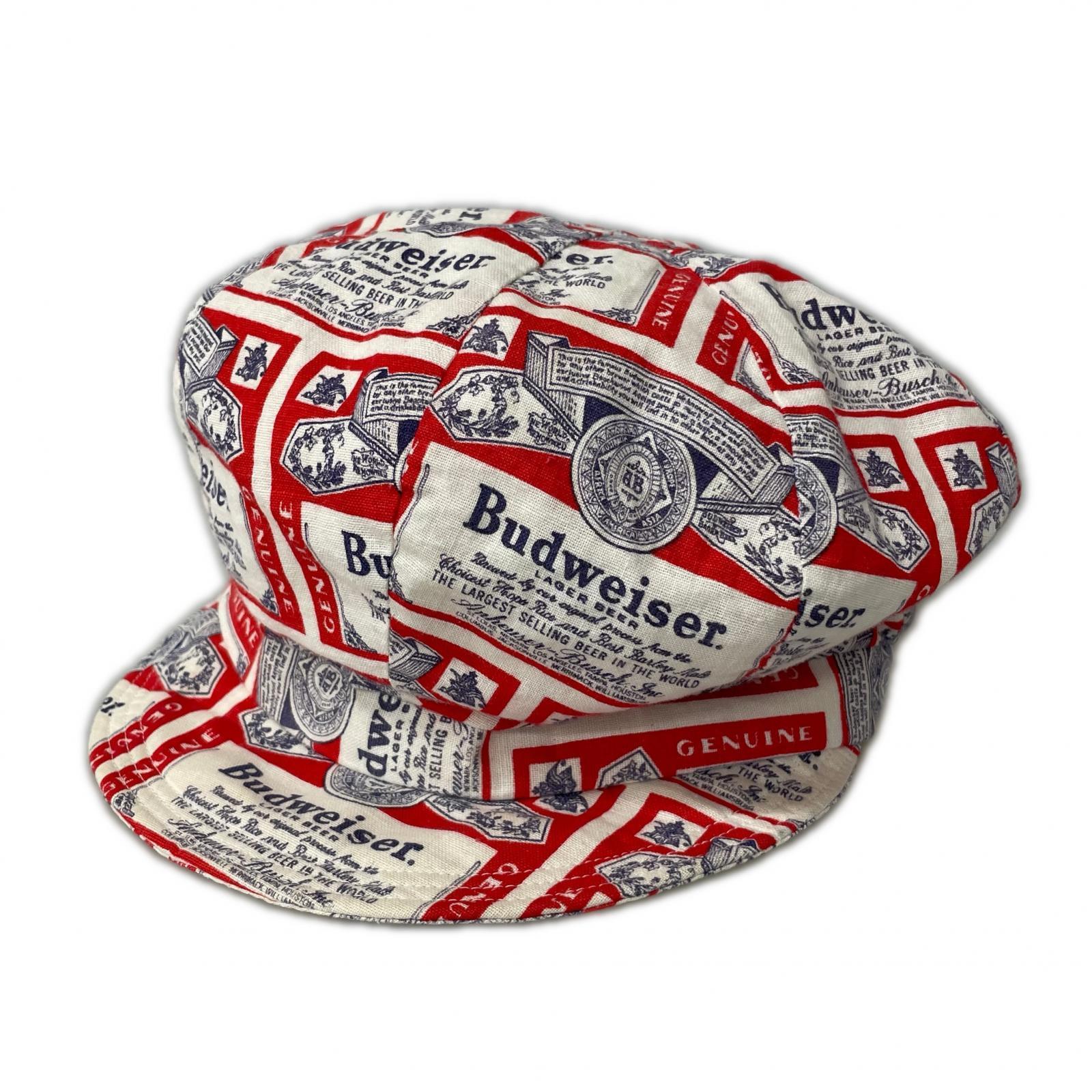 キャップ Budweiser 総柄 キャップ