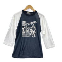 半袖Tシャツ 80s SEX PISTOLS ラグランTシャツ (M) ブラックホワイト M