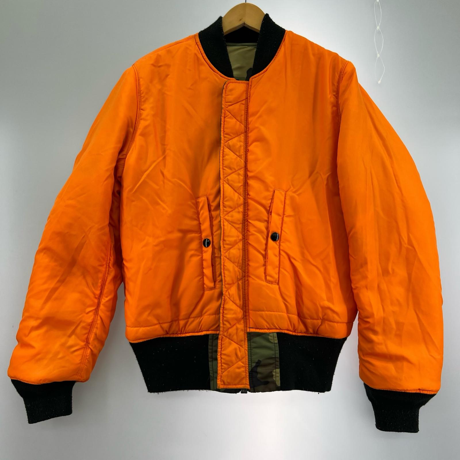 ミリタリージャケット woodland kamo リバーシブル MA-1 S