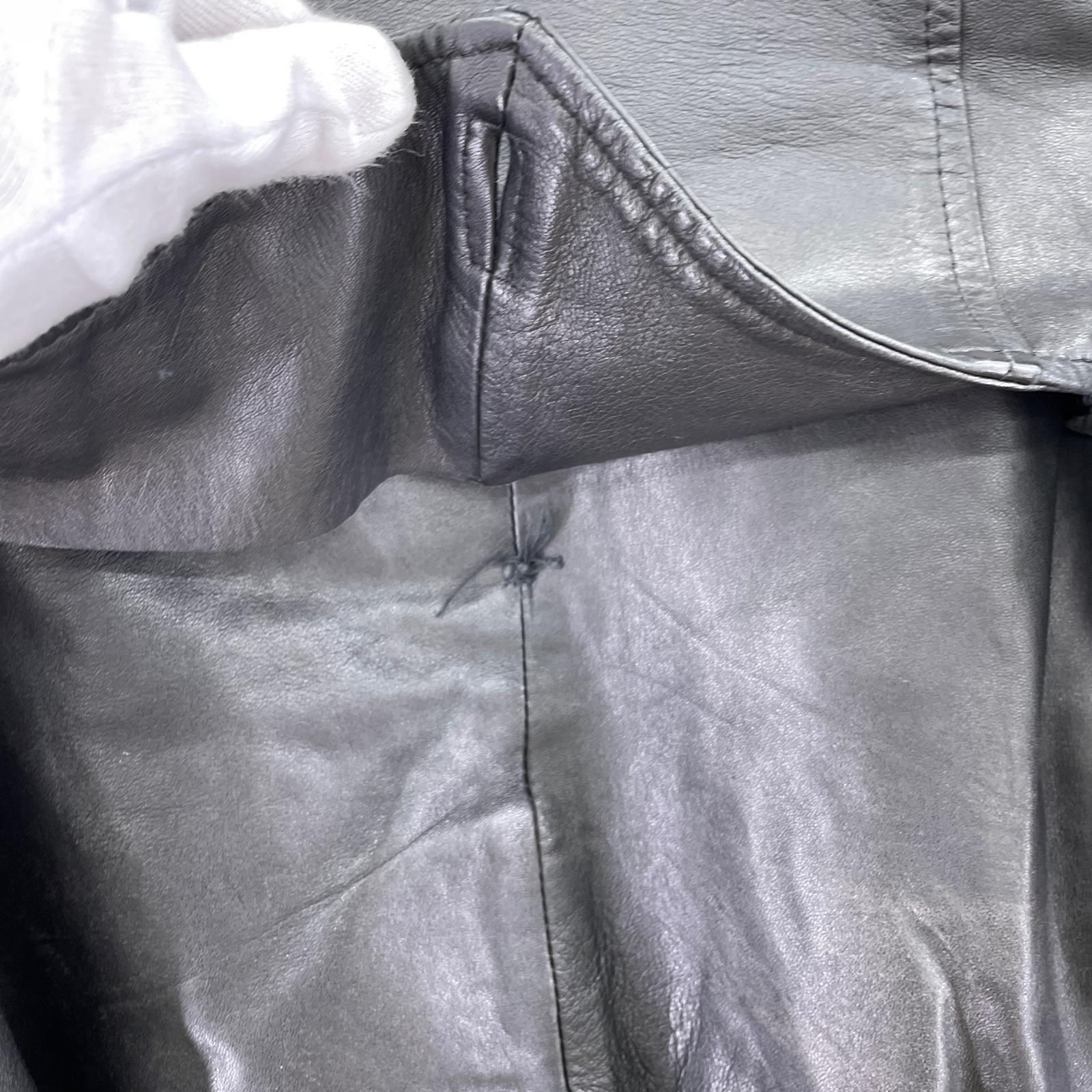 レザージャケット vera pelle 50 イタリア製 BLK 50 ブラック