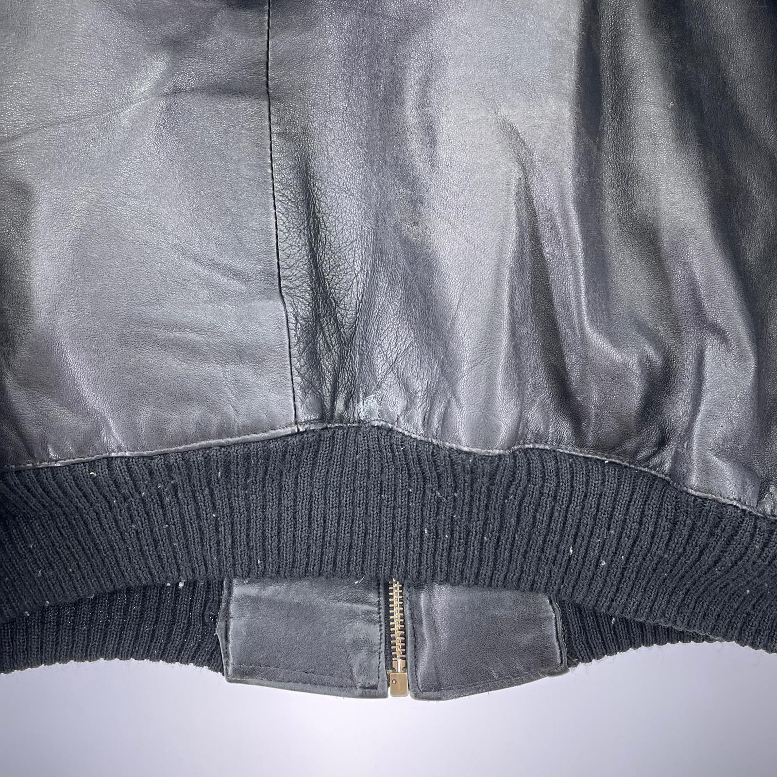 レザージャケット vera pelle 50 イタリア製 BLK 50 ブラック