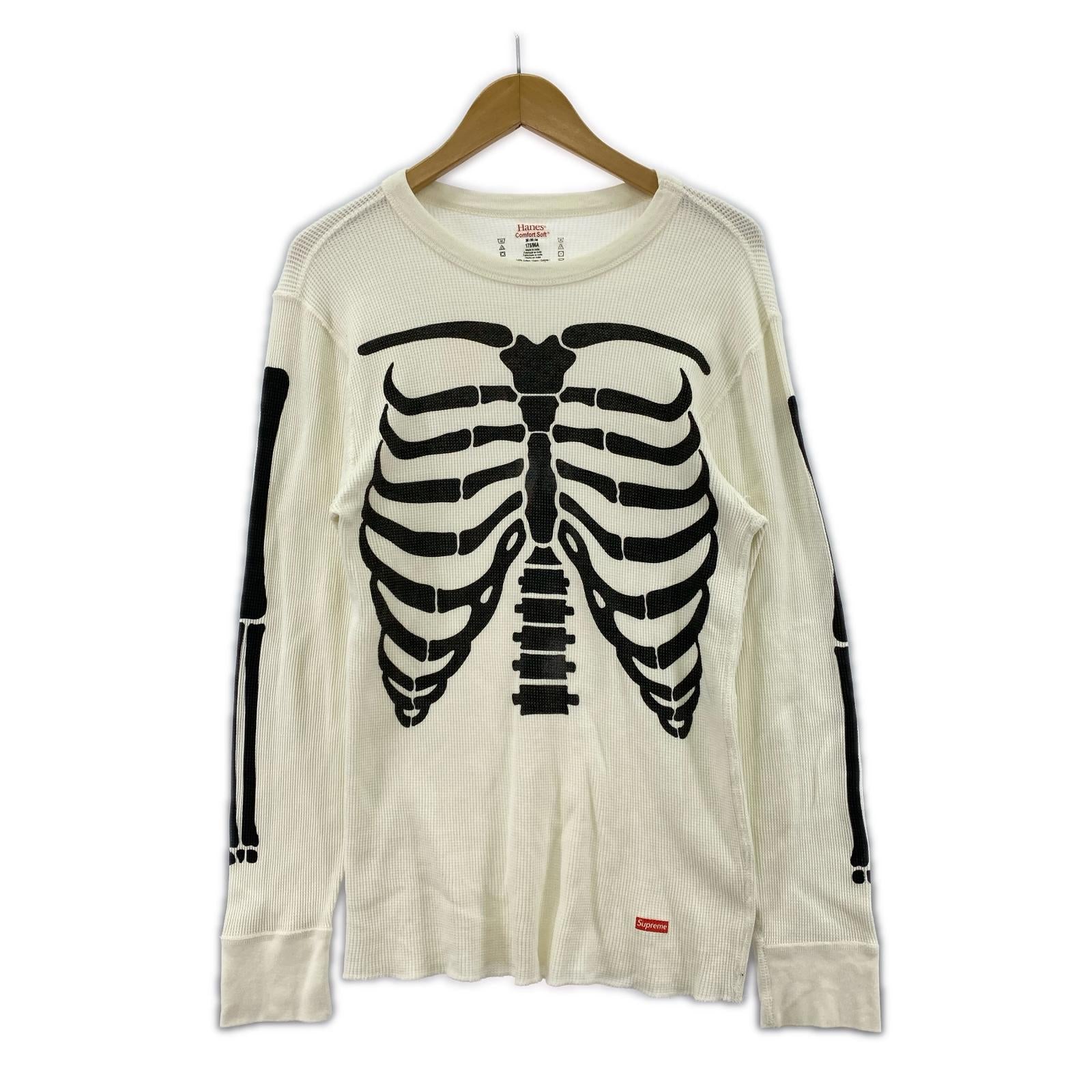 長袖Tシャツ supreme × hanes bones M 白 M ホワイト