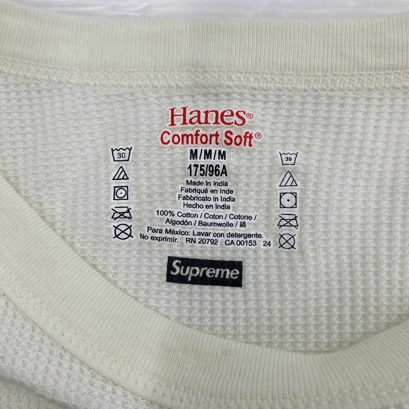 長袖Tシャツ supreme × hanes bones M 白 M ホワイト