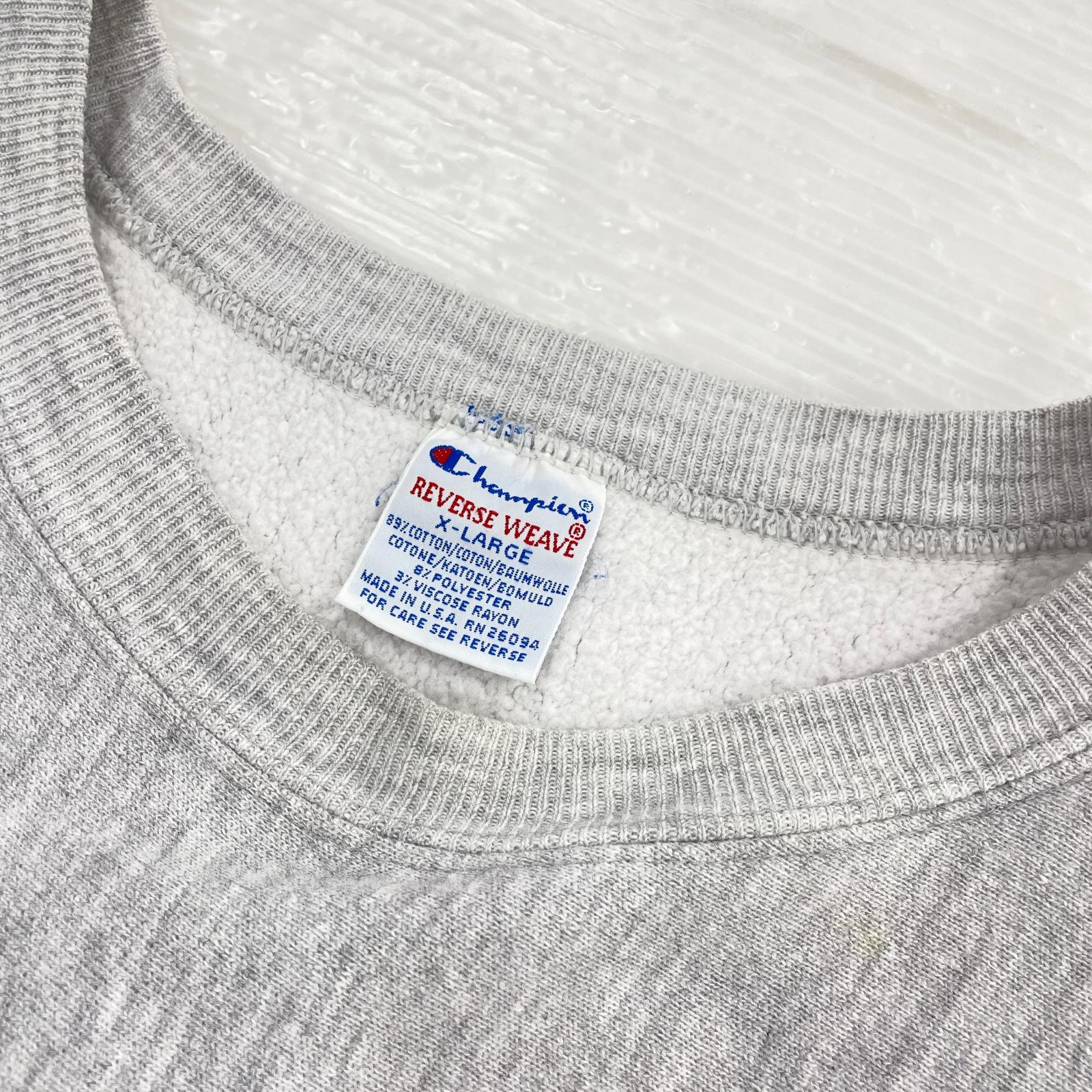 スウェット 90s REVERSE WEAVE グレー アーチ USA製 (XL) グレー