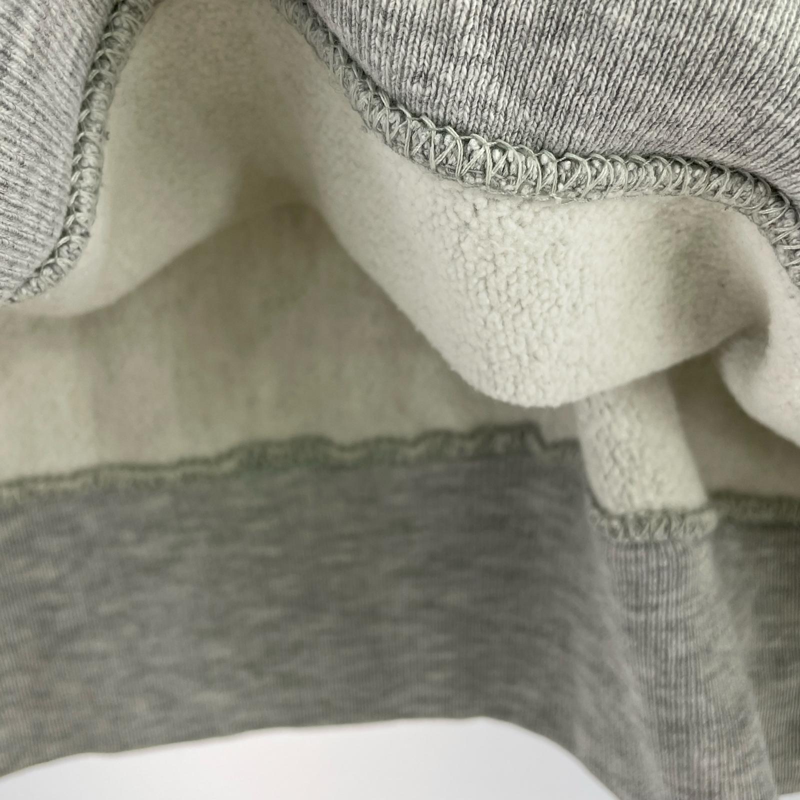スウェット 80s REVERSE WEAVE USA製 染み込み 4段 (L) L グレー