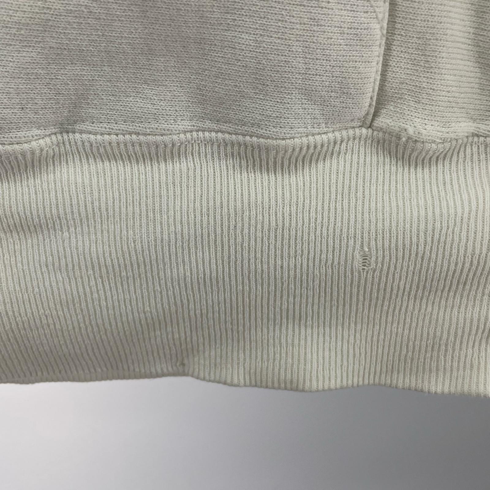 パーカー 80s ×LAND'S END REVERSE WEAVE USA製 白 (M) M ホワイト