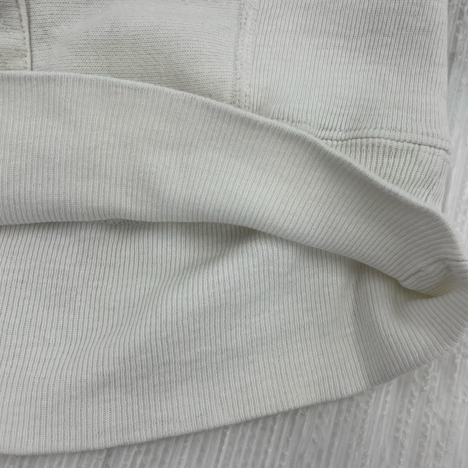 パーカー 80s ×LAND'S END REVERSE WEAVE USA製 白 (M) M ホワイト