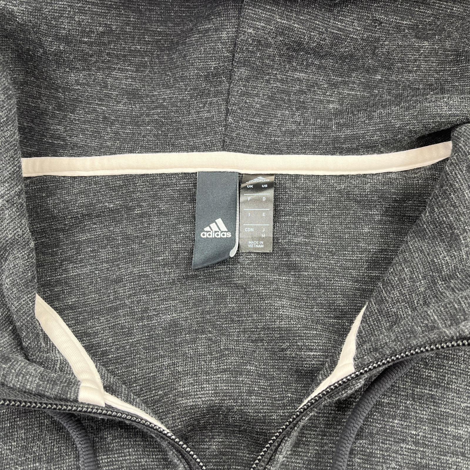 パーカー adidas DU1135 ジップパーカー GY M ブラック