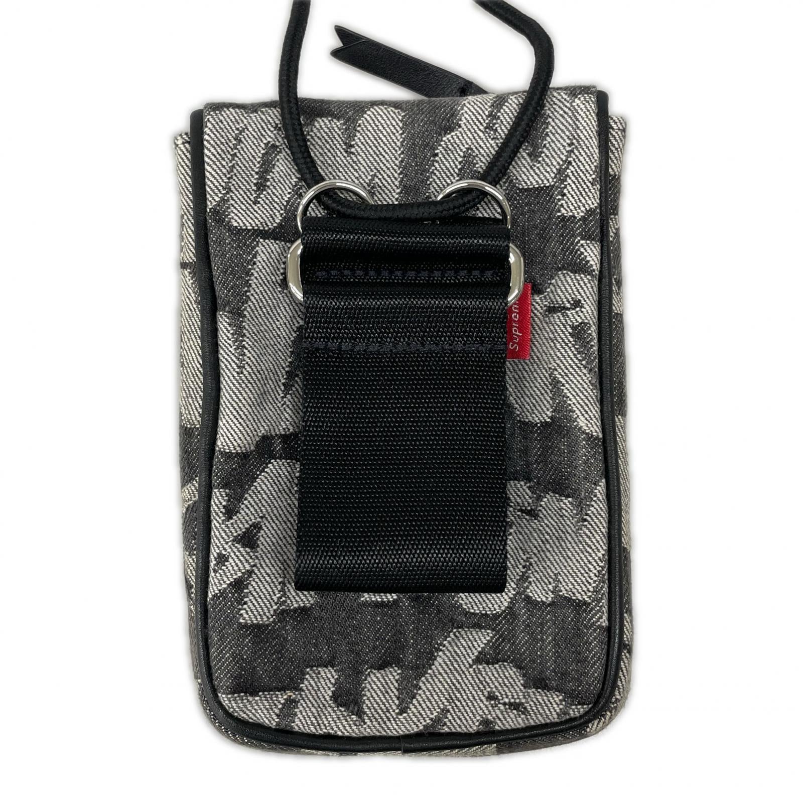 ショルダーバッグ Fat Tip Jacquard Denim Neck Pouch ブラック