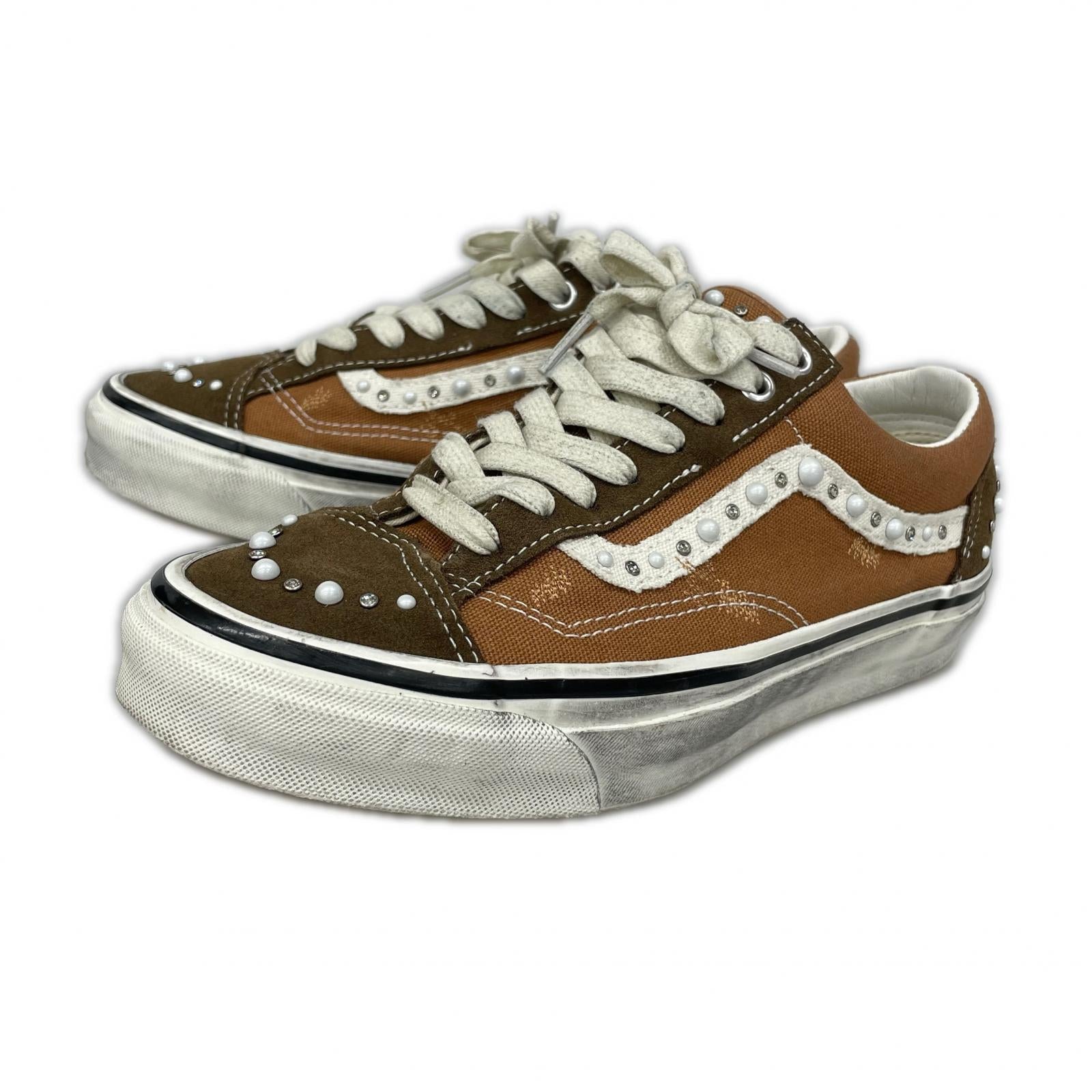 スニーカー VANS PREMIUM OLD SKOOL 36 PEARL VINTAGE COCOA 26.0 26cm (US8 UK7 1/2 EU42) ブラウン