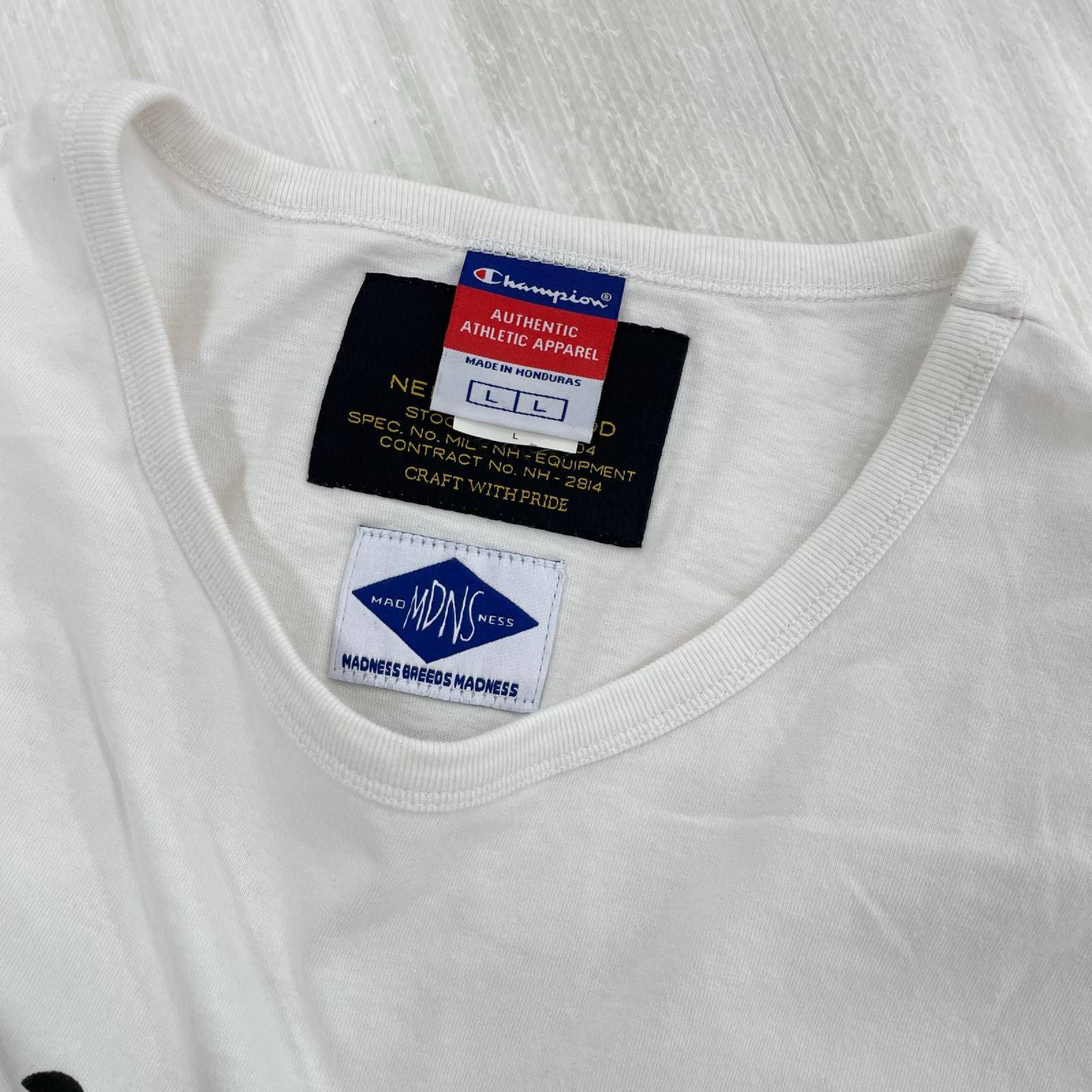半袖Tシャツ ×MADNESS×CHAMPION Tシャツ ホワイト L ホワイト