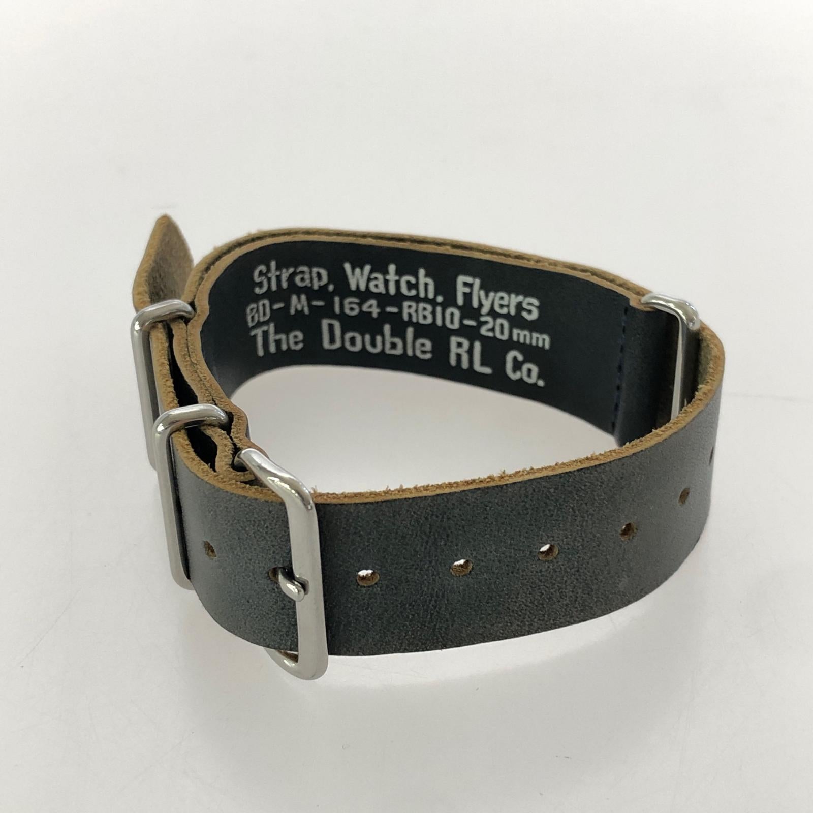 その他アクセサリー レザーウォッチベルト グレー