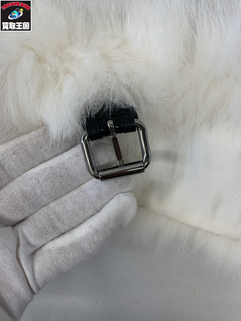 FENDI フォックスファー ティペット 総柄マフラー