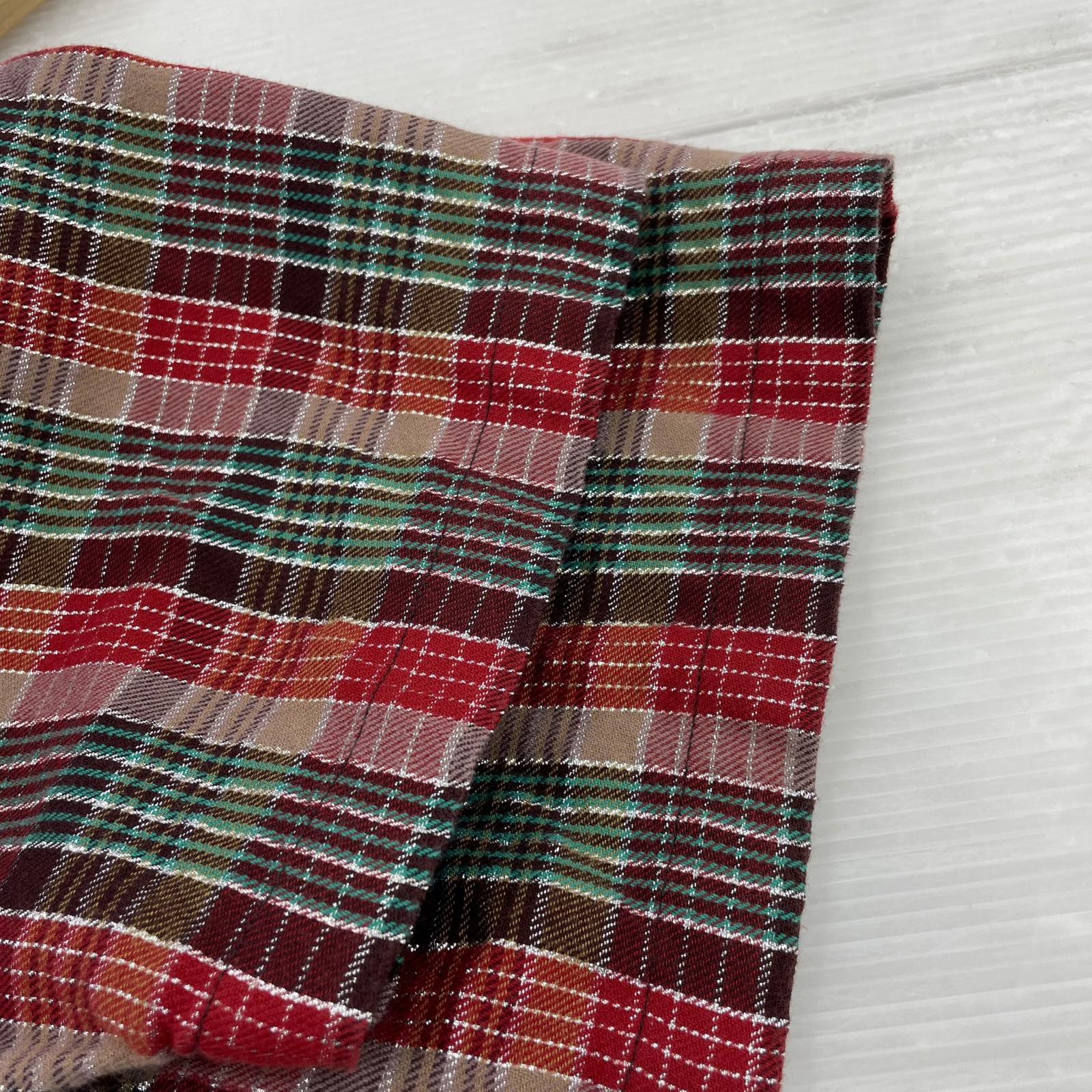 半袖シャツ 23SS Metalic Plaid S/S Shirt (M) 赤 M レッド
