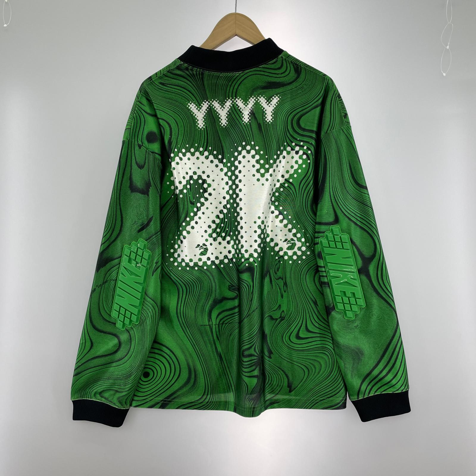 長袖Tシャツ ×NIKE Allover Print Uniform (L) 緑 L グリーン