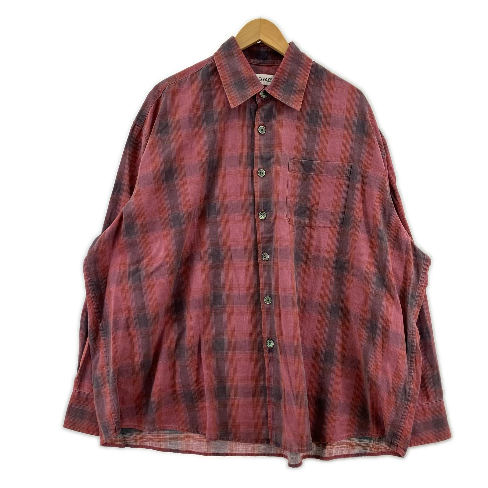 長袖シャツ Our Legacy 25AW BORROWED SHIRT Idaho Flannel Check 46 ピンク