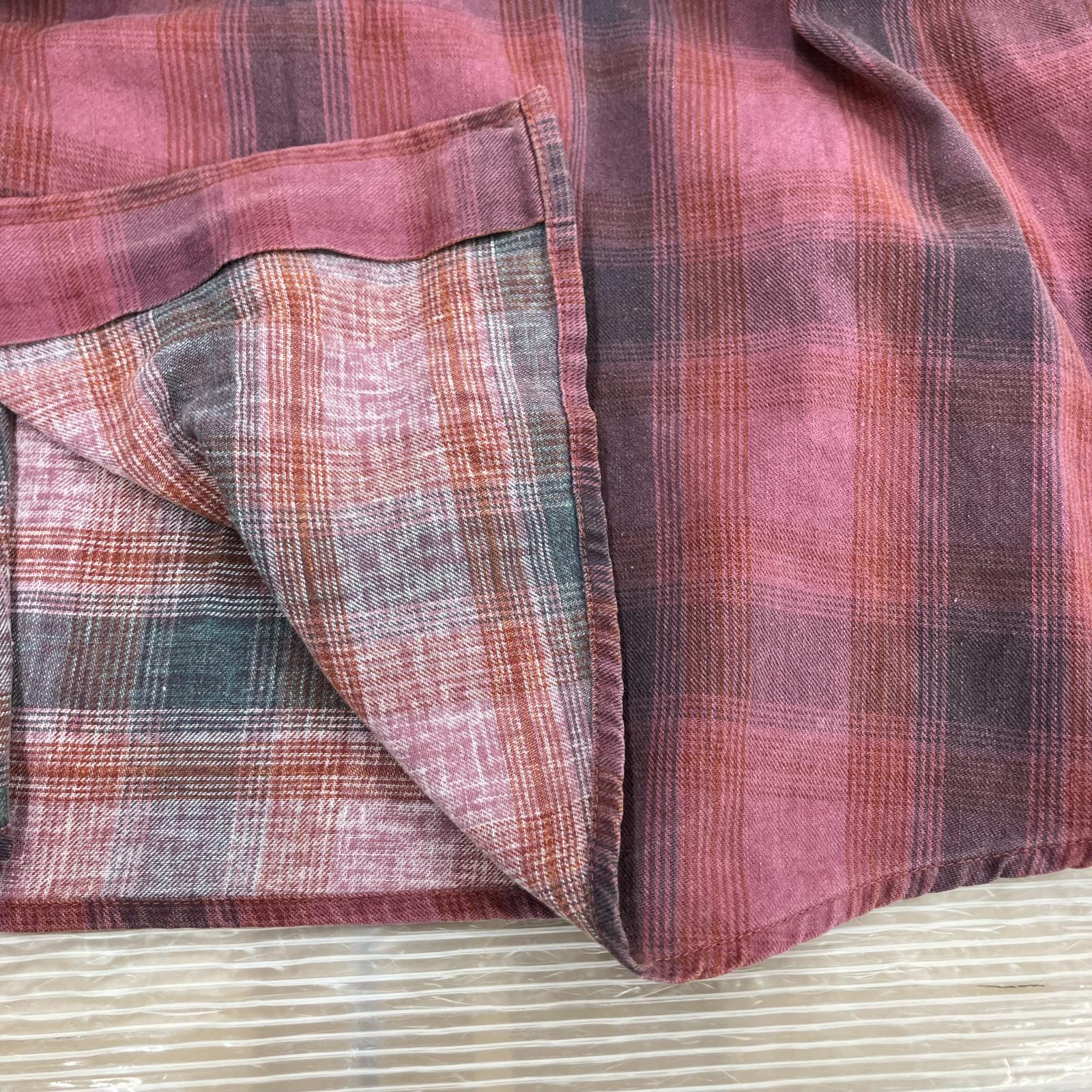 長袖シャツ Our Legacy 25AW BORROWED SHIRT Idaho Flannel Check 46 ピンク