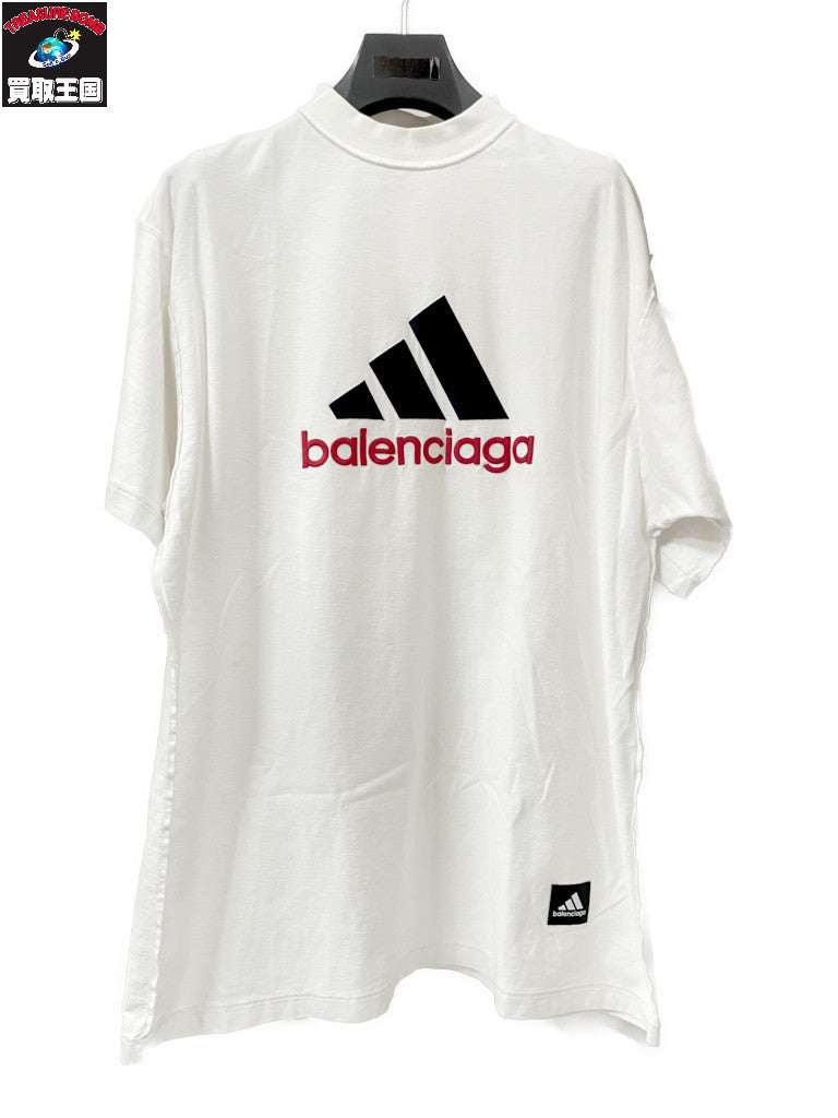 BALENCIAGA×adidas 23SS Inside Out T-Shirt オーバーサイズTee 1 白 731769 TNVA6