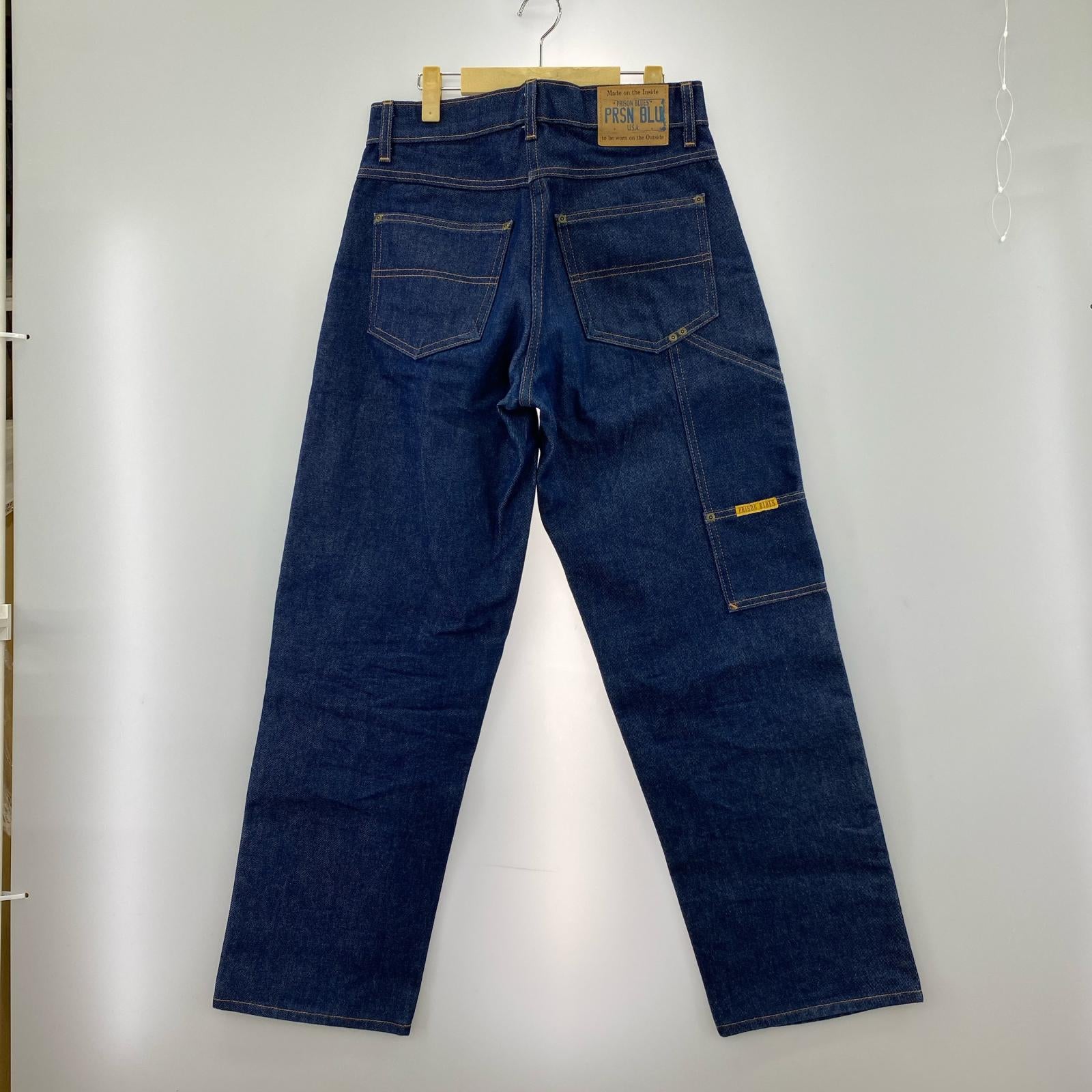 デニムパンツ プリズンブルース ダブルニー デニムパンツ 30