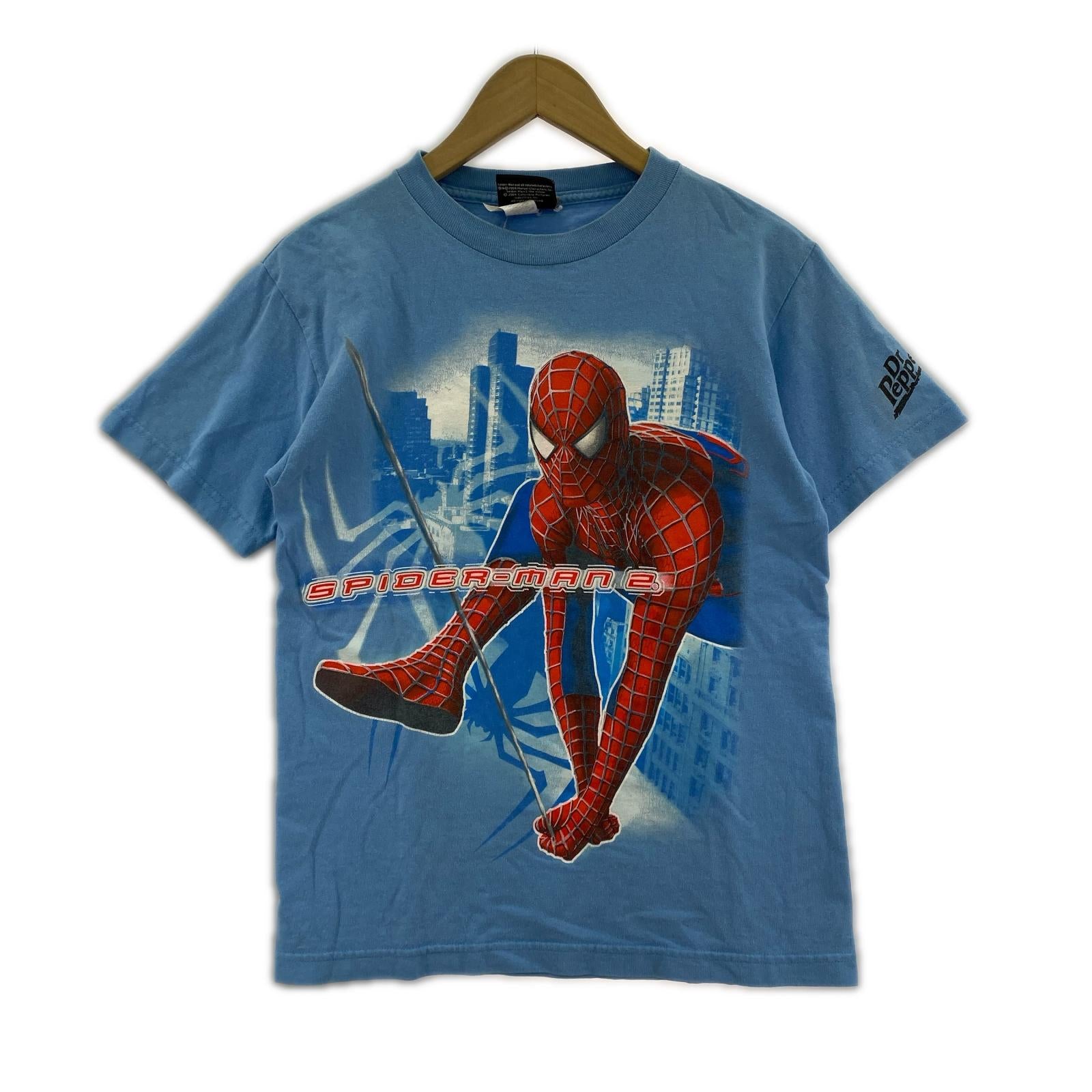 半袖Tシャツ 00s SPIDER-MAN2 (S) S ブルー