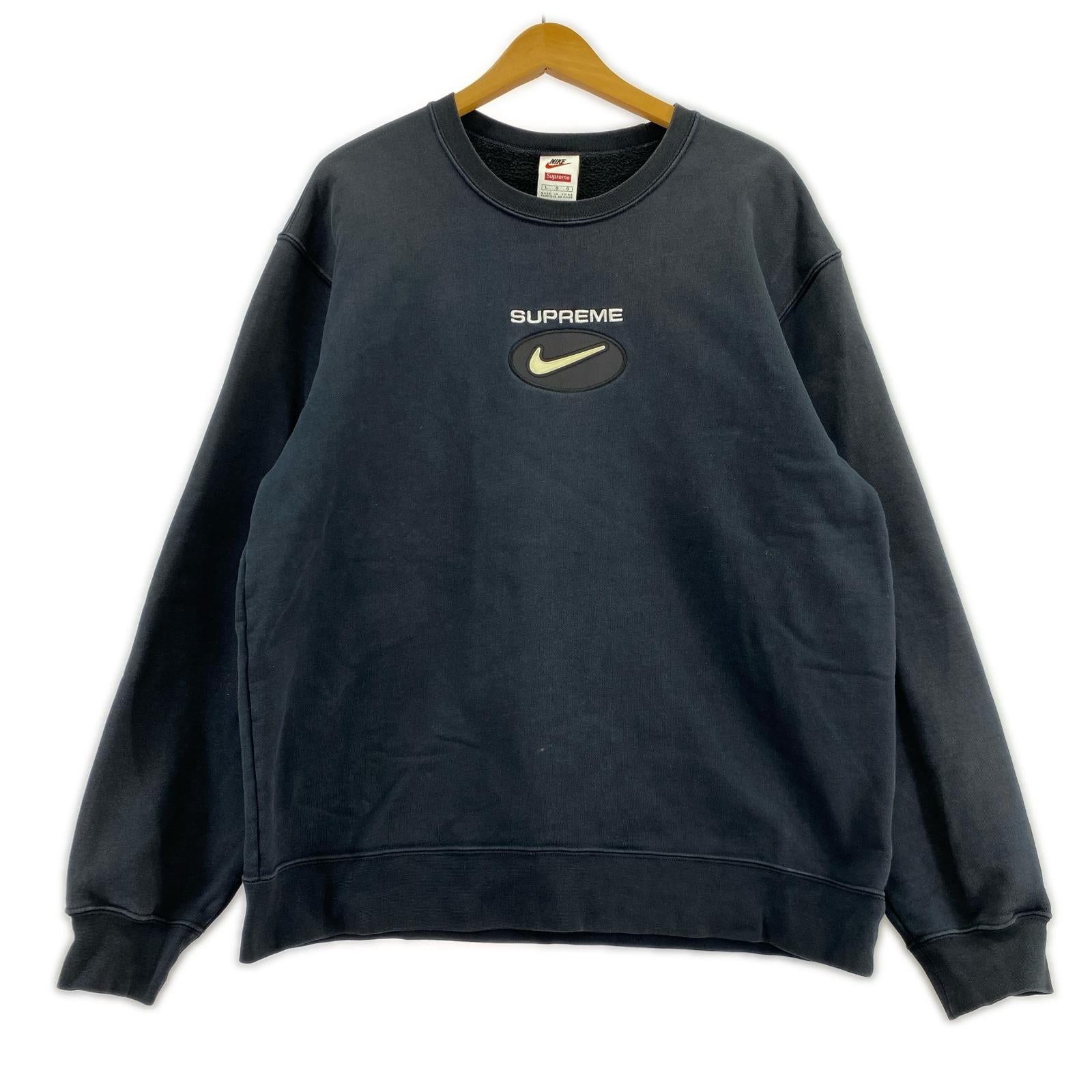 スウェット NIKE Supreme 20AW/Jewel Crewneck BLK L ブラック