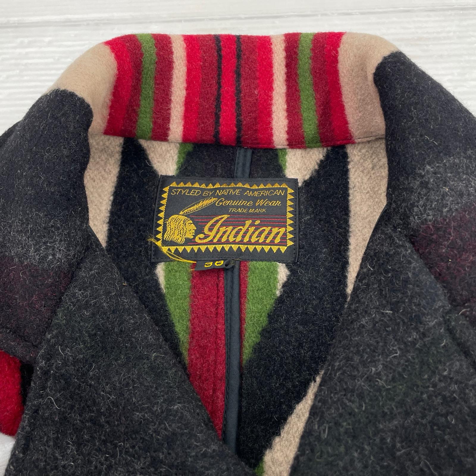 ジャケット WOOL JACQUARD JACKET (38) ネイティブ柄 38 マルチカラー