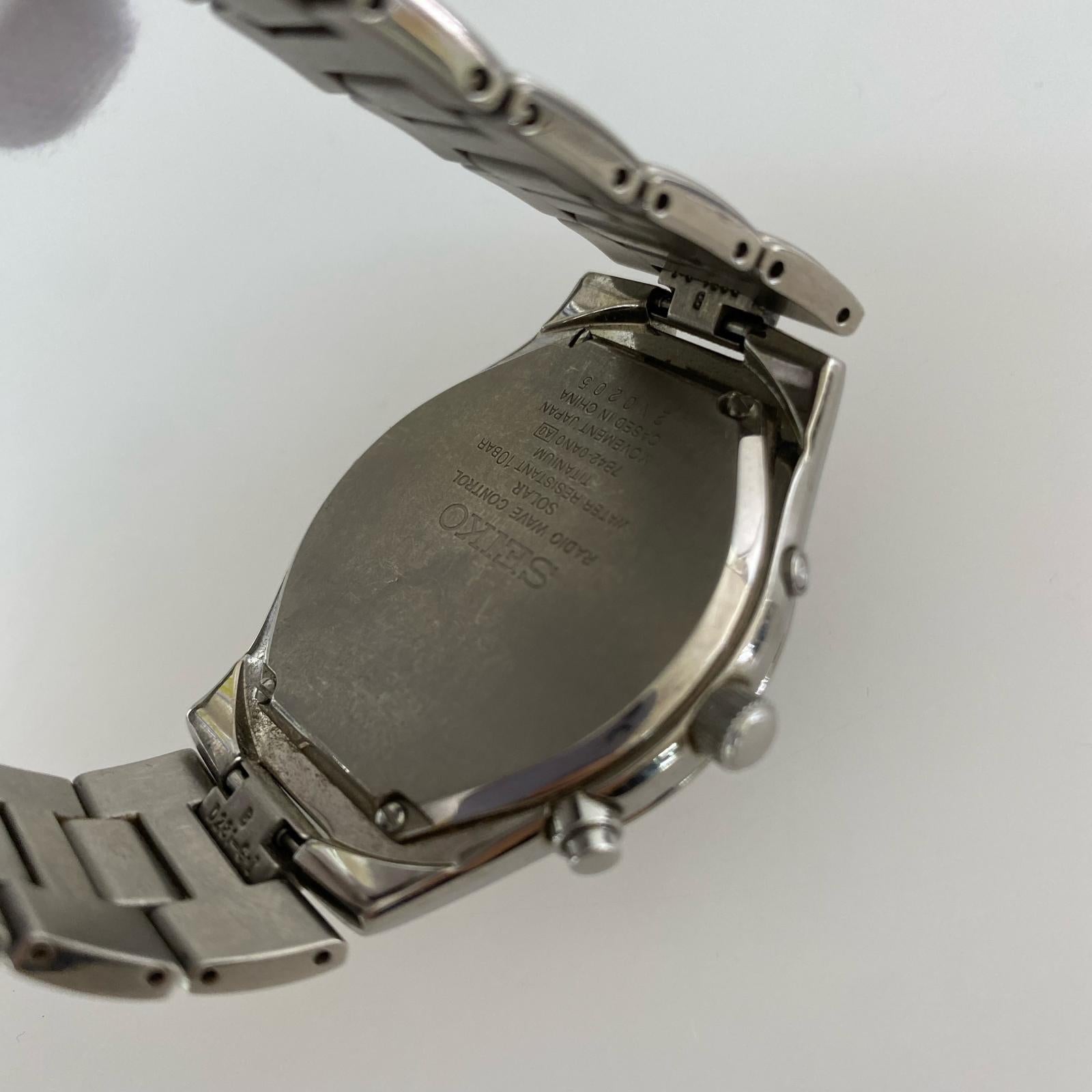 腕時計 SEIKO 7B42-0AN0 ソーラー腕時計 ブラック