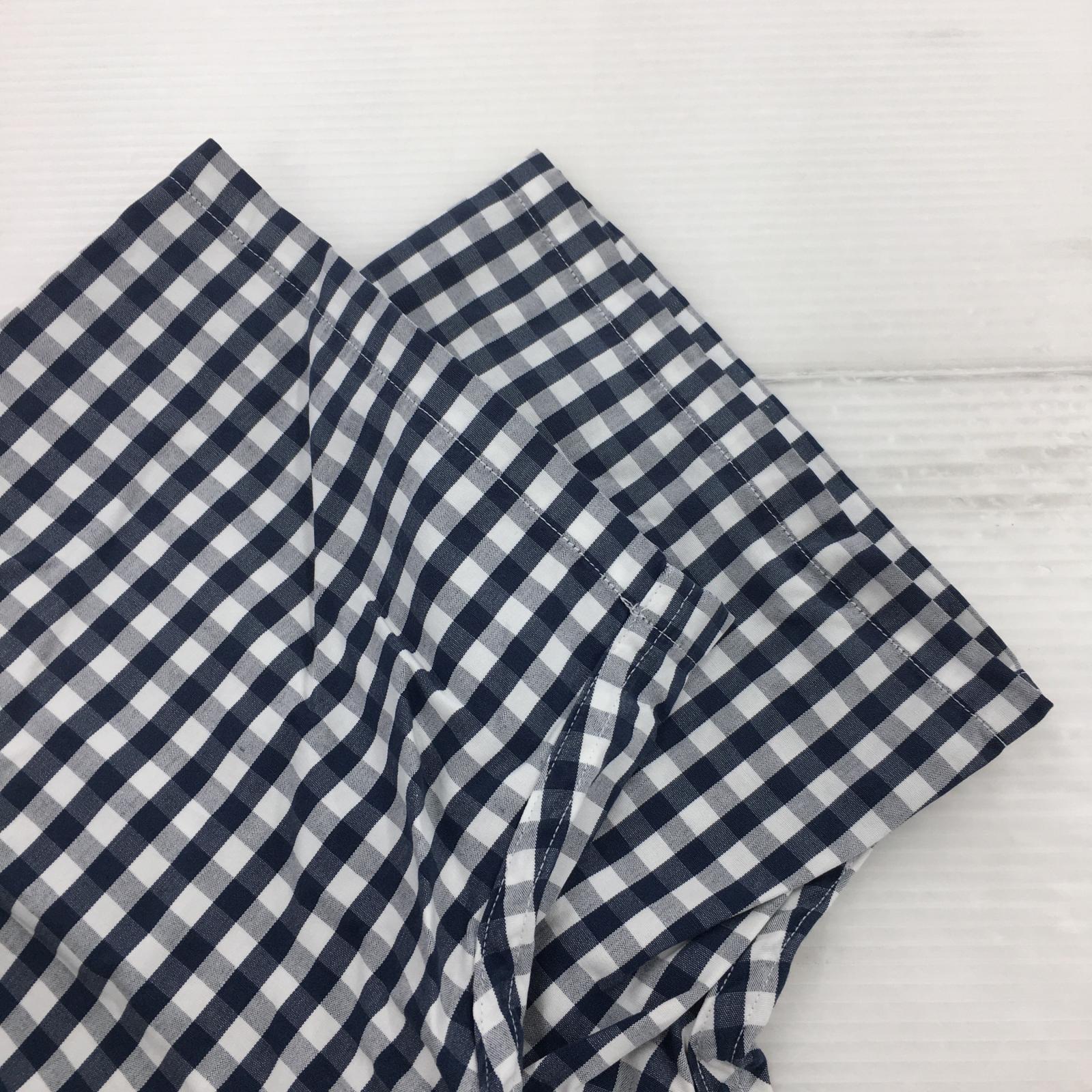 半袖シャツ 90s GREGGOR ギンガムチェック BLU S S ブルー