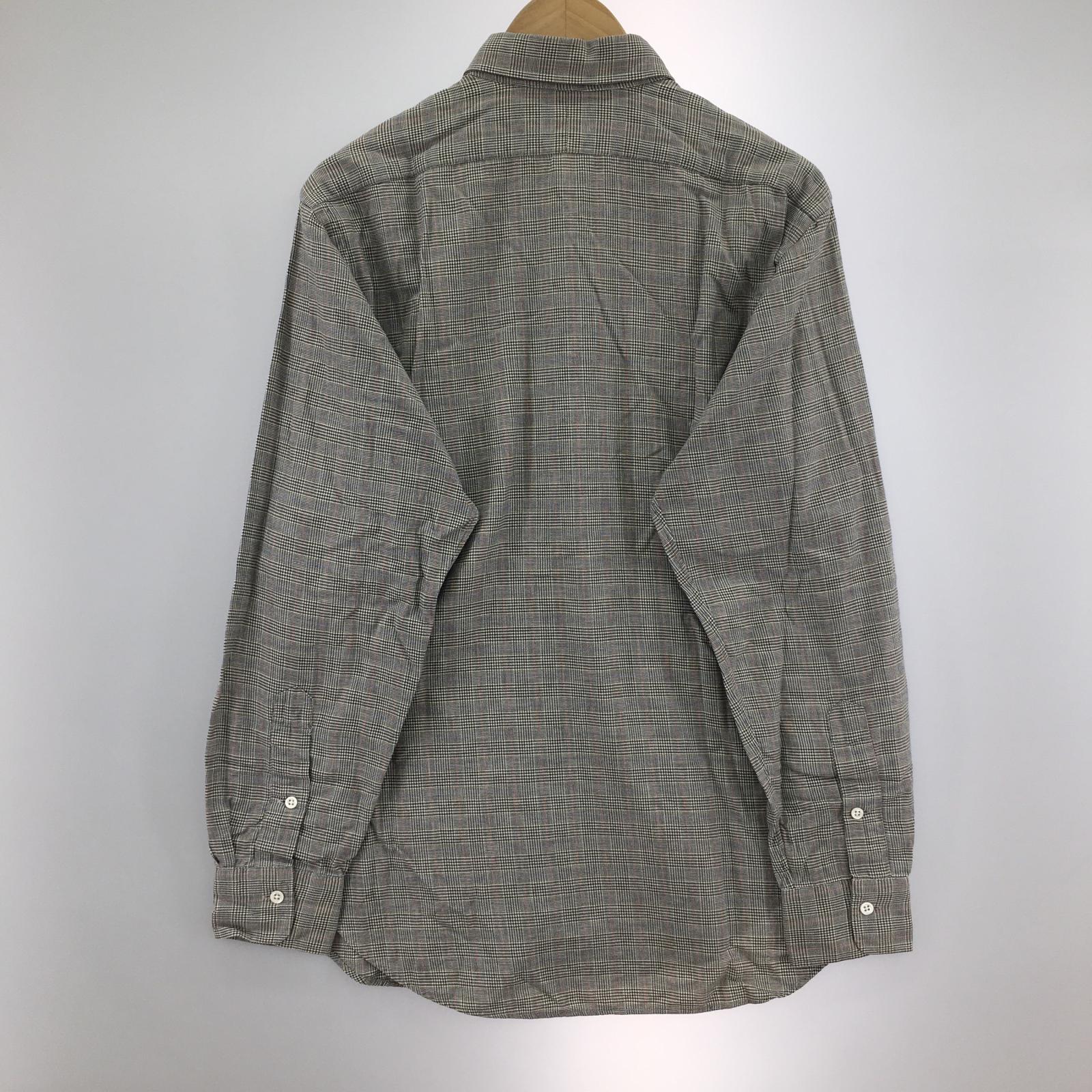 長袖シャツ オールドタグ グレンチェック GRY (15.5-34) グレー