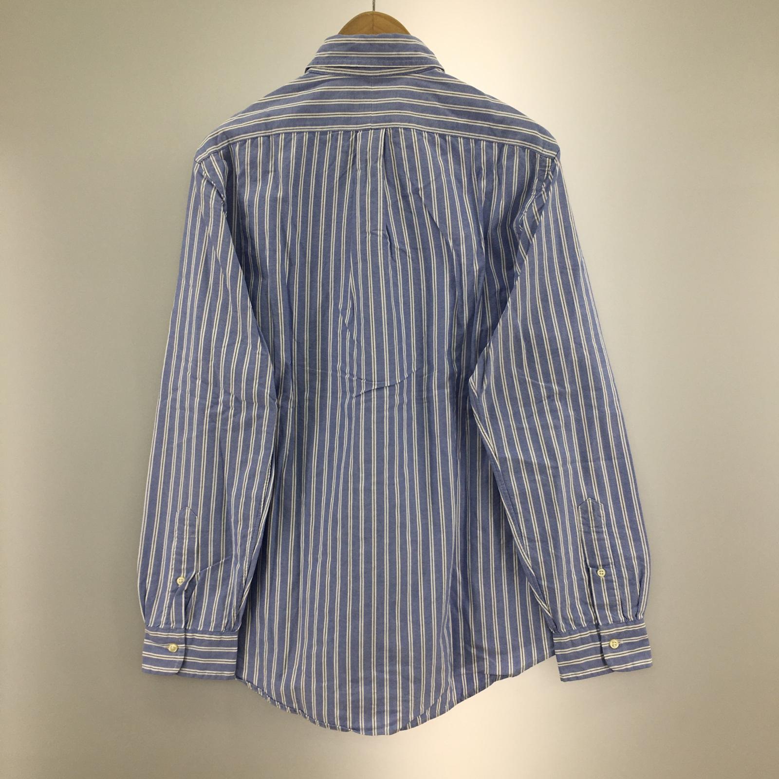 長袖シャツ CLASSIC ストライプ BLU M M ブルー