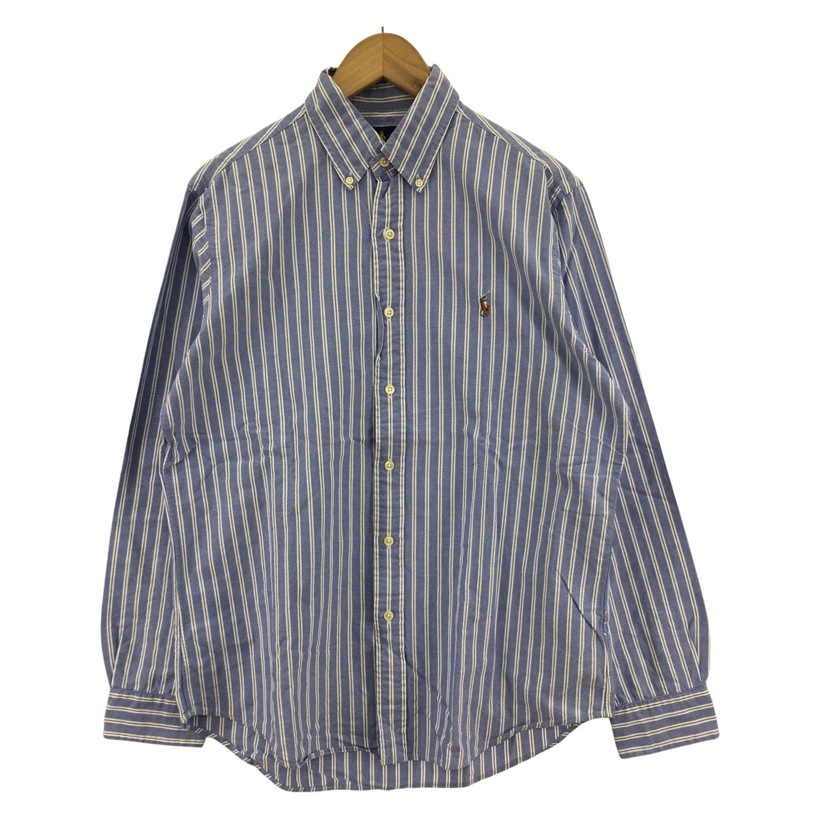 長袖シャツ CLASSIC ストライプ BLU M M ブルー