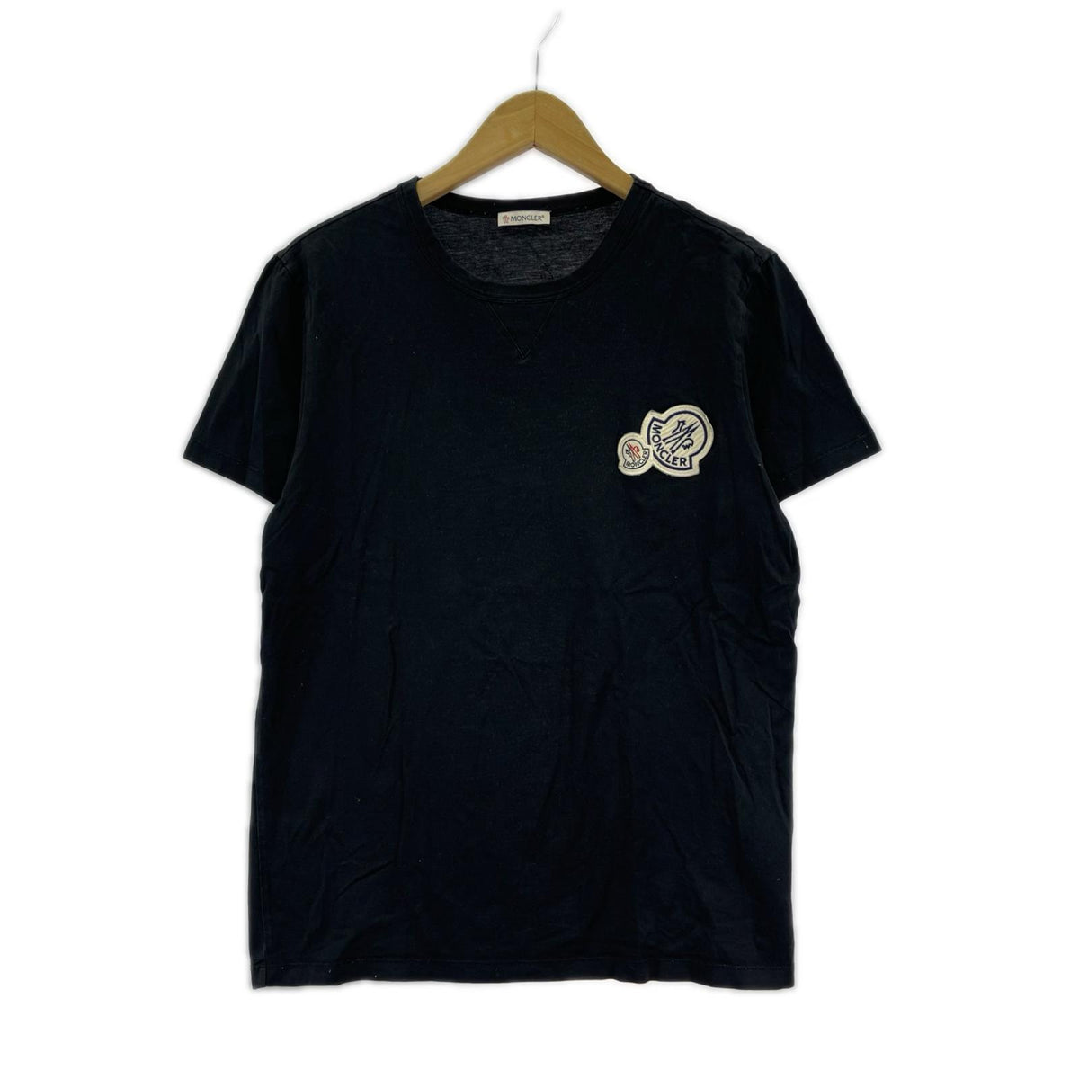 半袖Tシャツ ロゴワッペン Tシャツ S ブラック